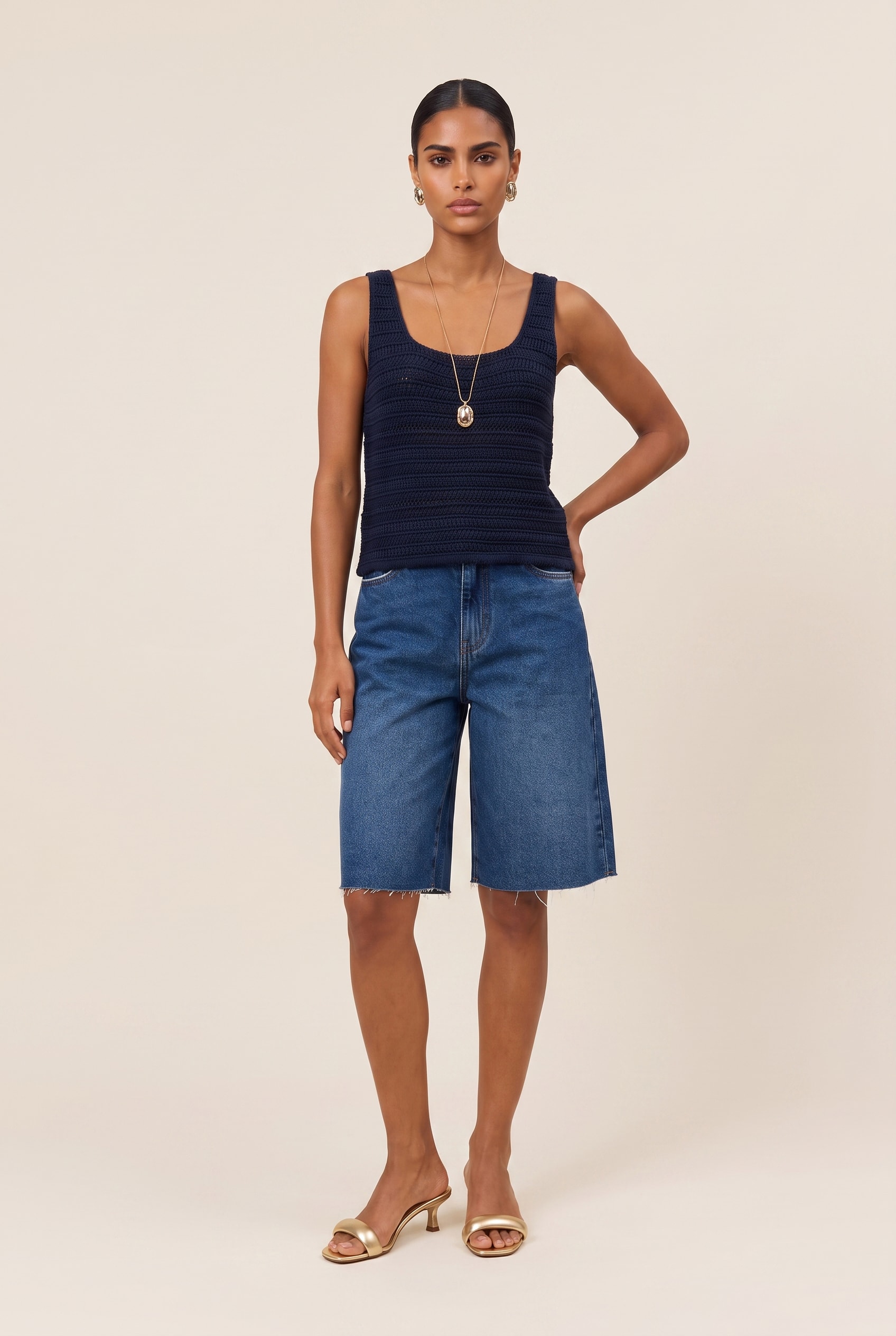 Bermuda Jeans Medio
