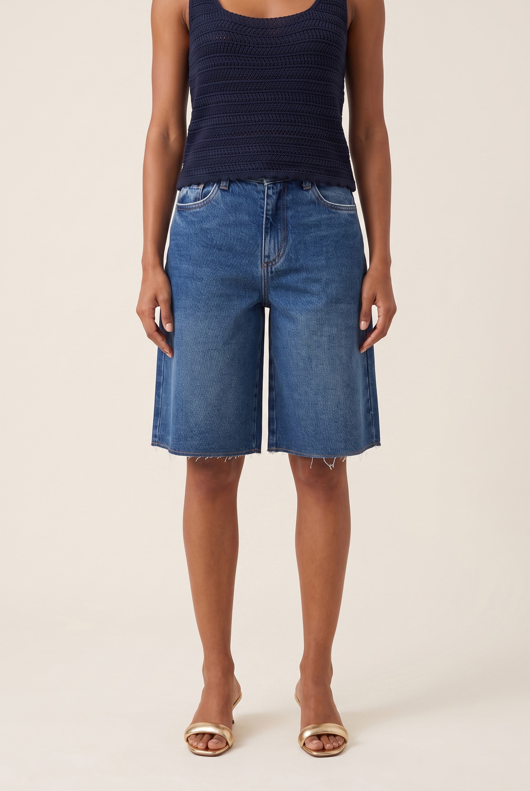 Bermuda Jeans Medio