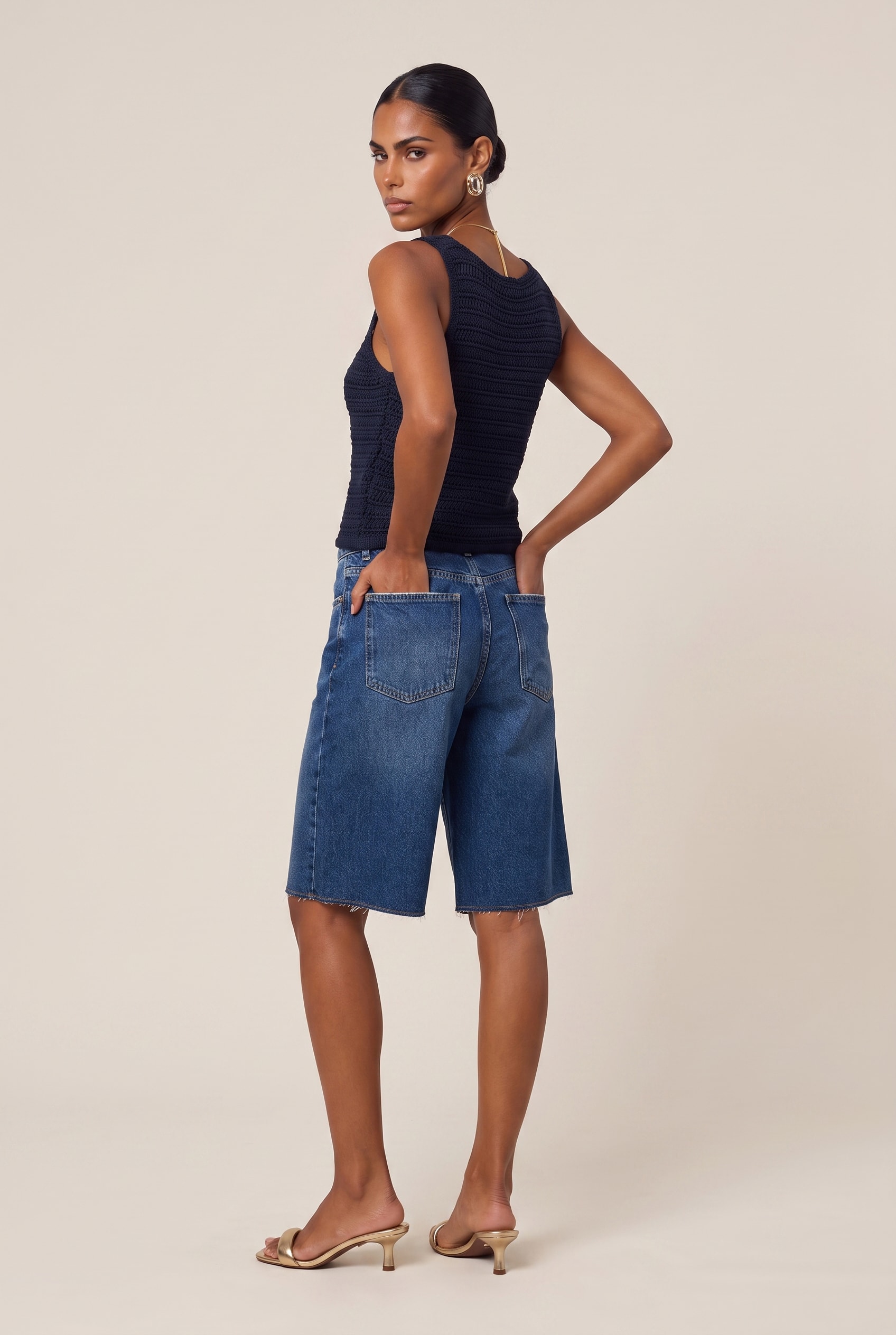 Bermuda Jeans Medio