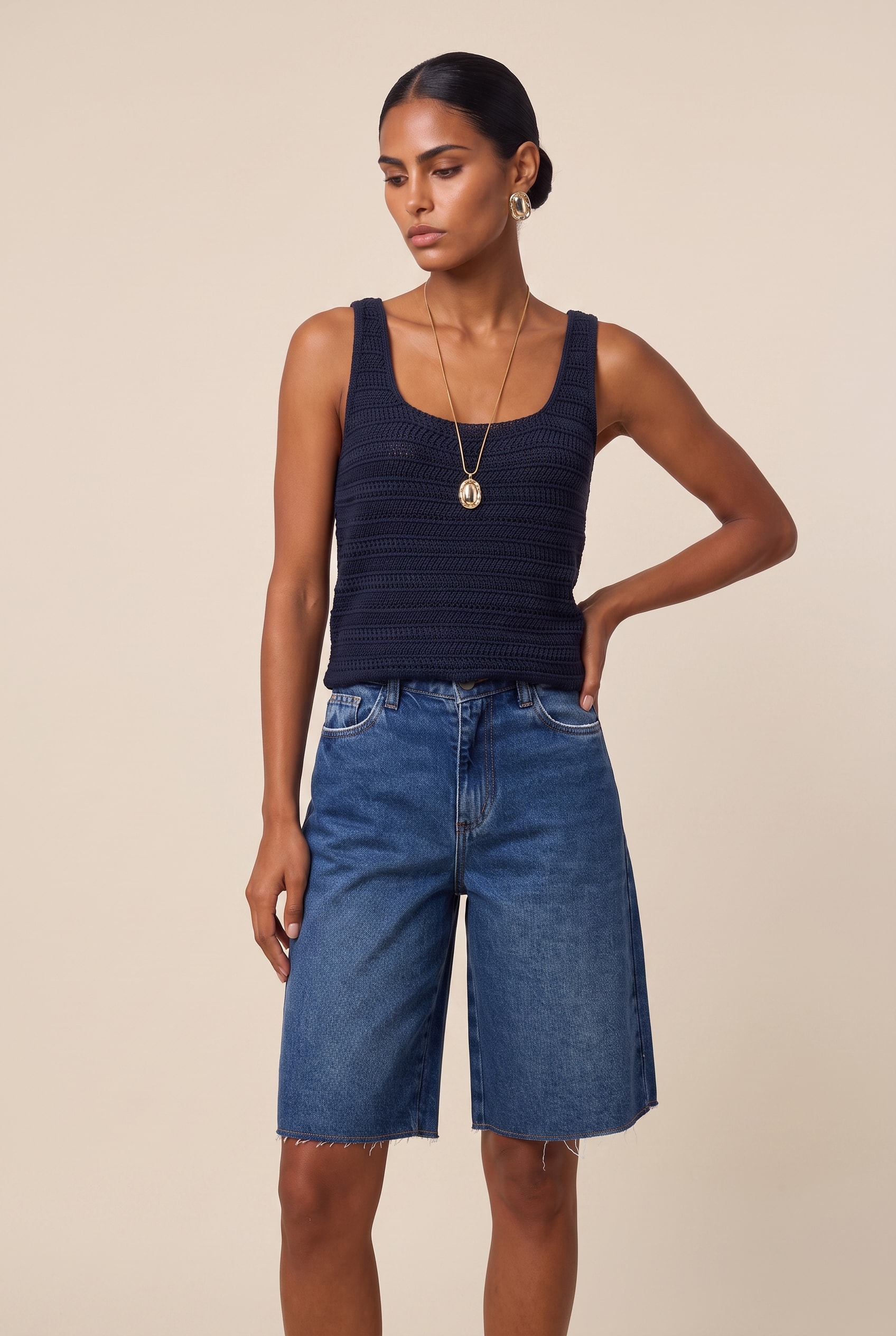 Bermuda Jeans Medio