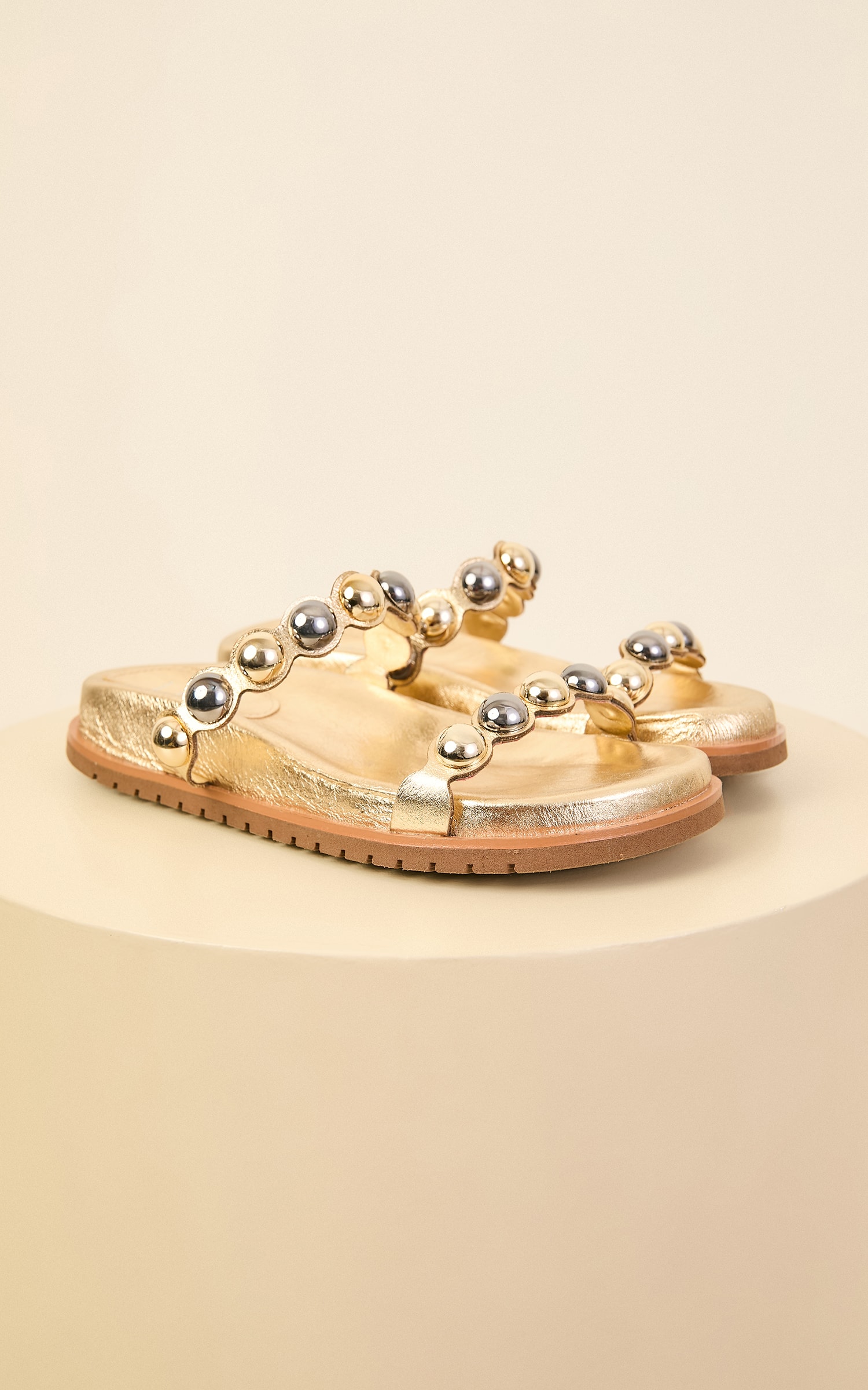 Birken Couro Taxas Dourado
