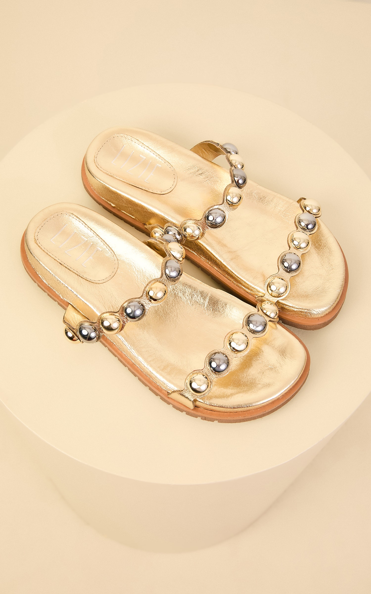 Birken Couro Taxas Dourado
