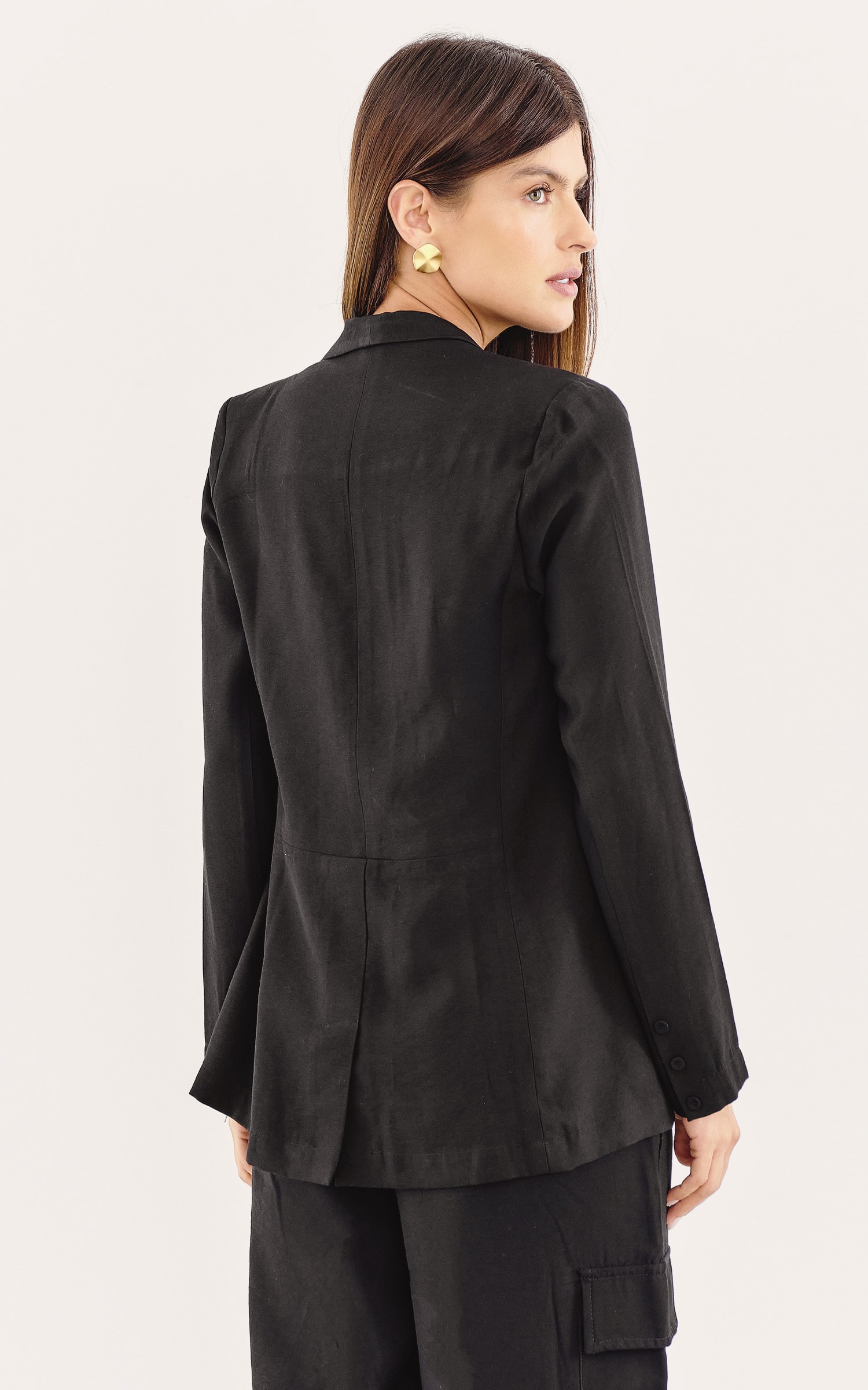 Blazer Abrigo Preto