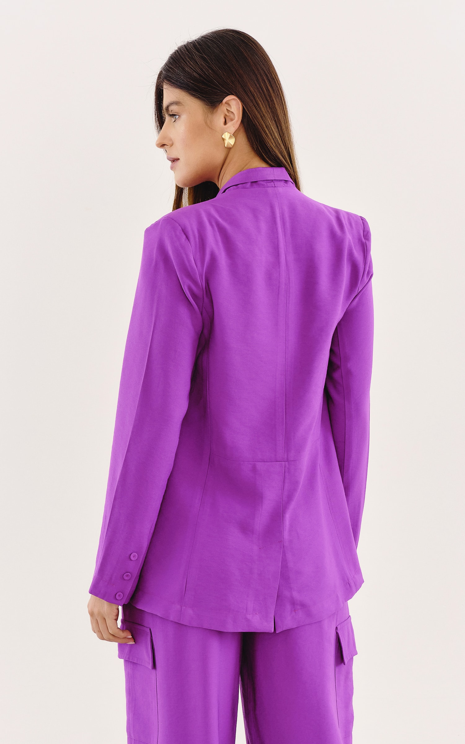 Blazer Abrigo Roxo