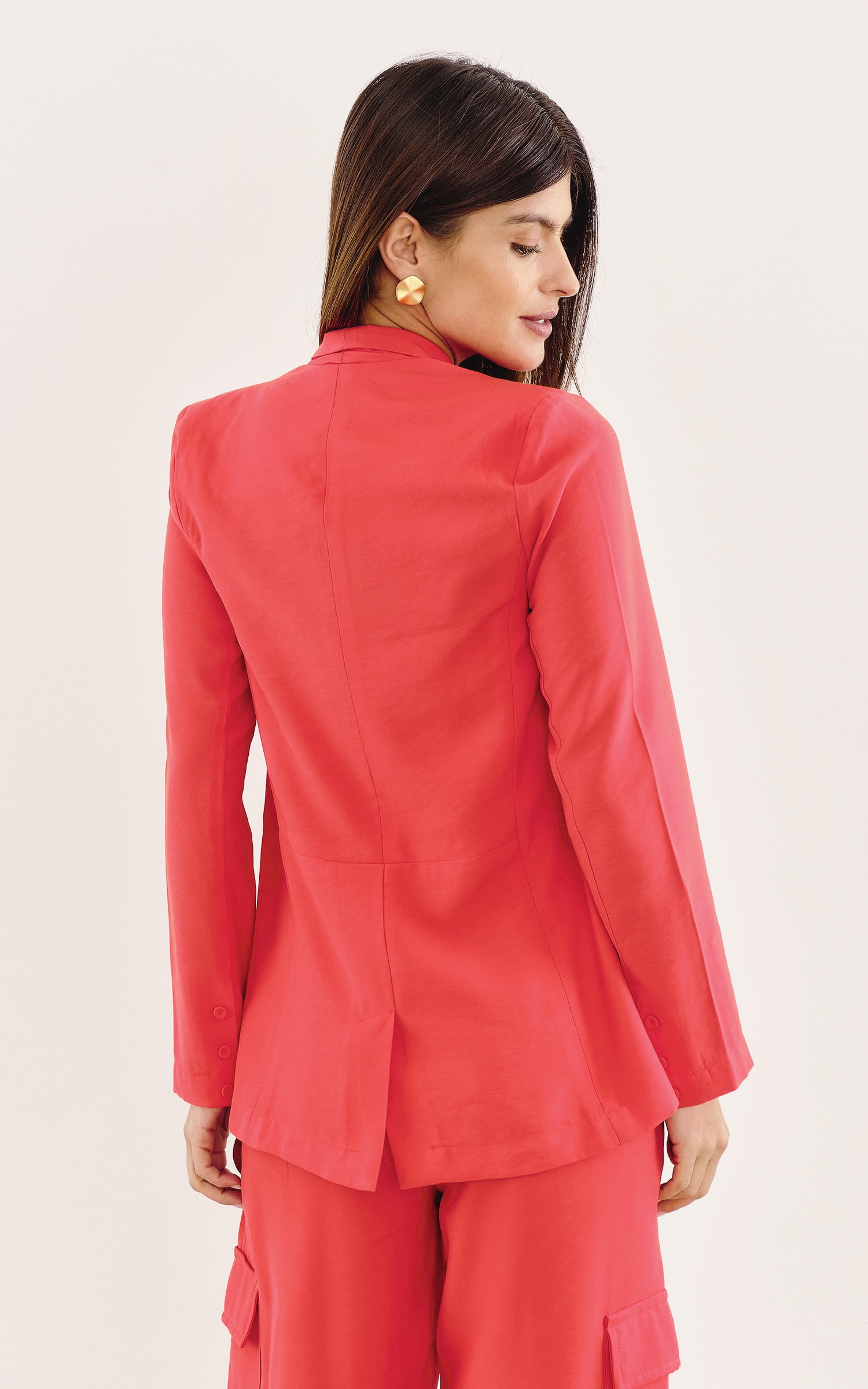 Blazer Abrigo Vermelho