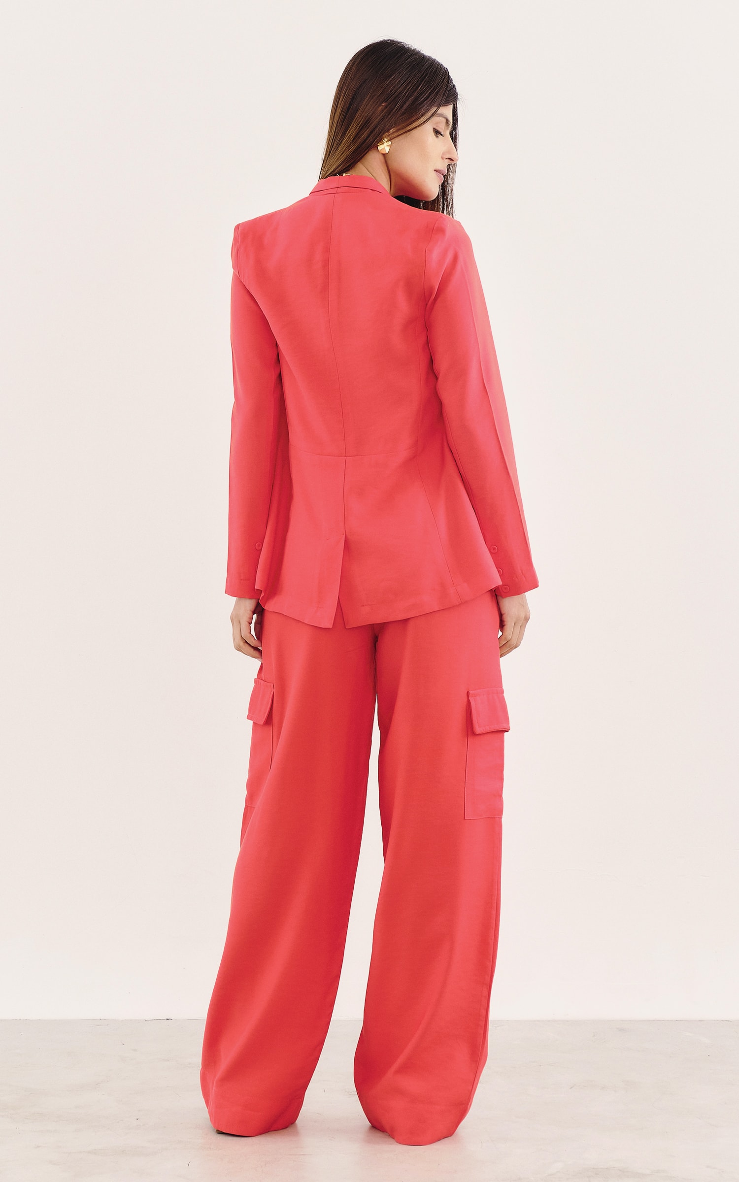 Blazer Abrigo Vermelho