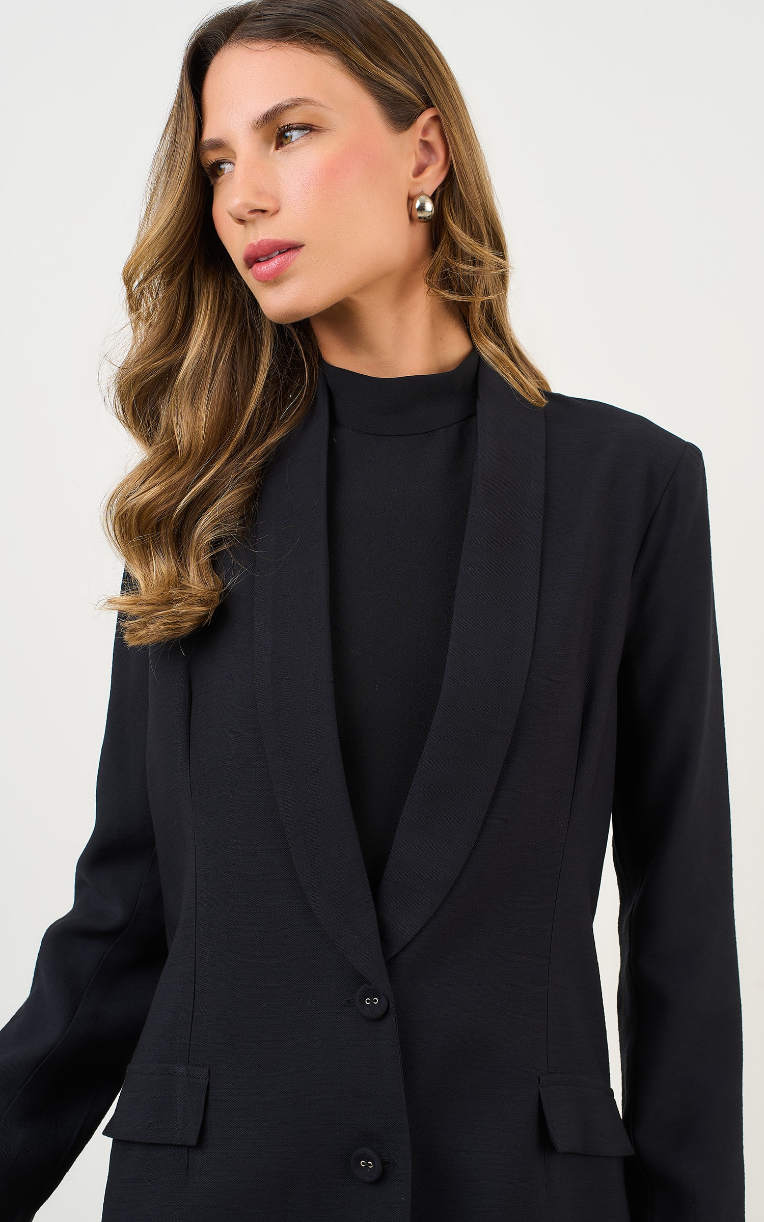 Blazer Alfaiataria Preto