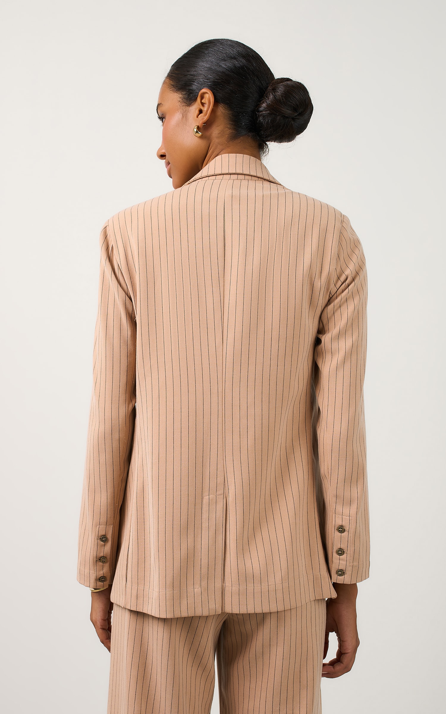 Blazer Artico Lapelas Nude