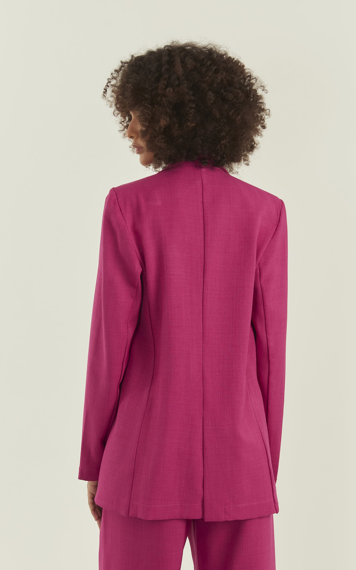 Blazer Aura Basic Fúcsia