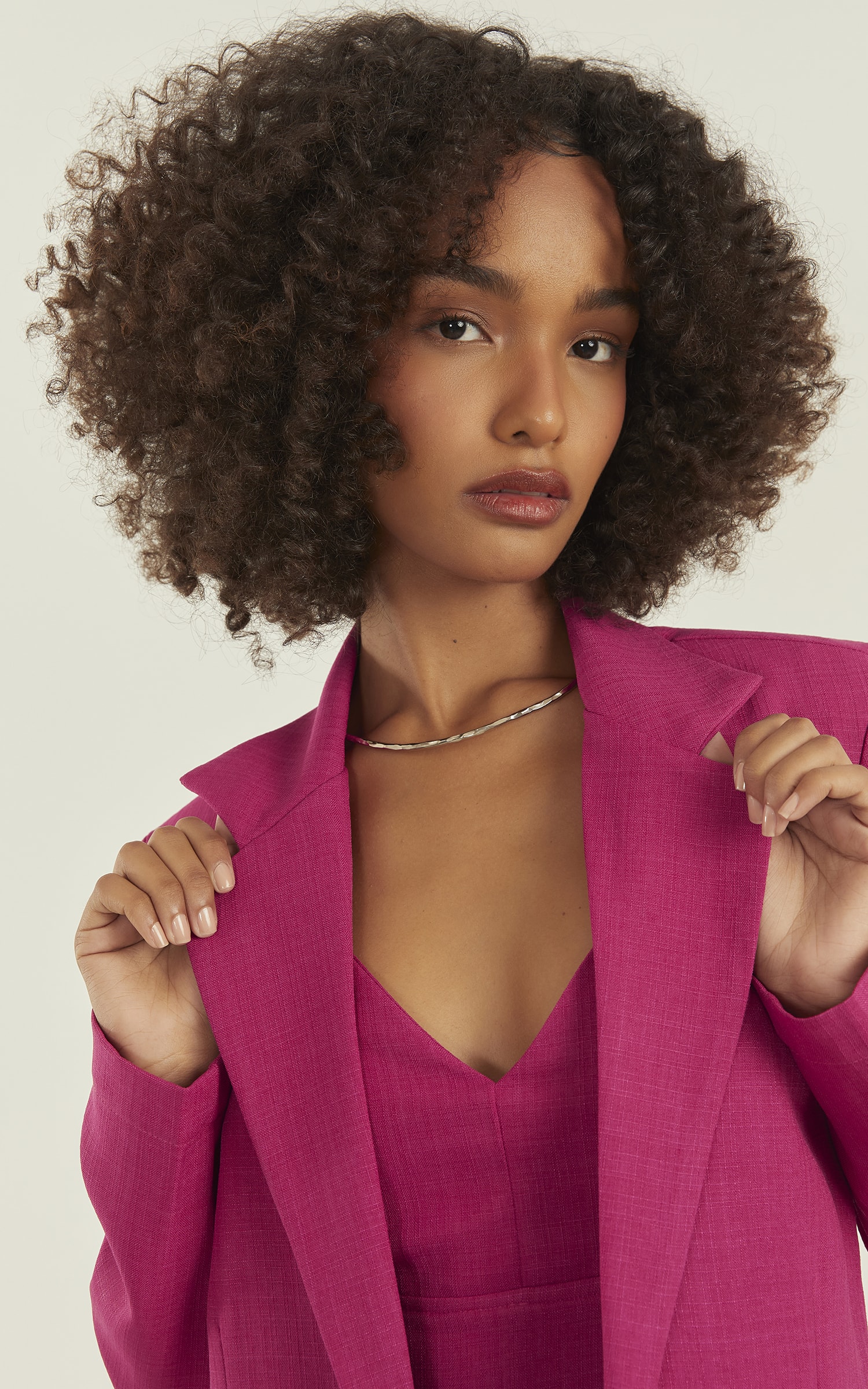 Blazer Aura Basic Fúcsia