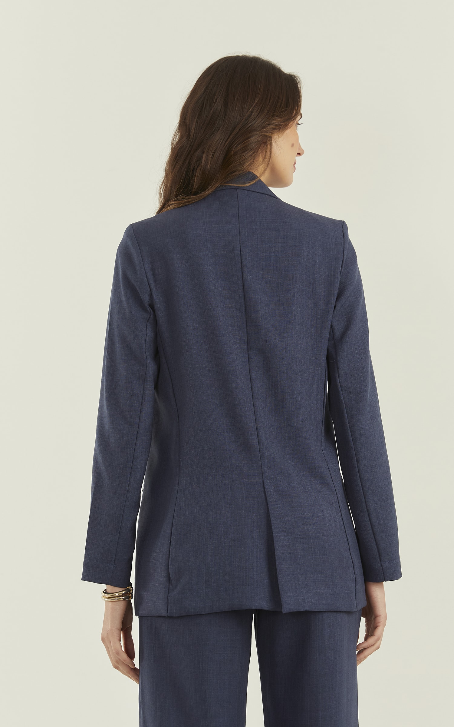 Blazer Aura Basic Marinho