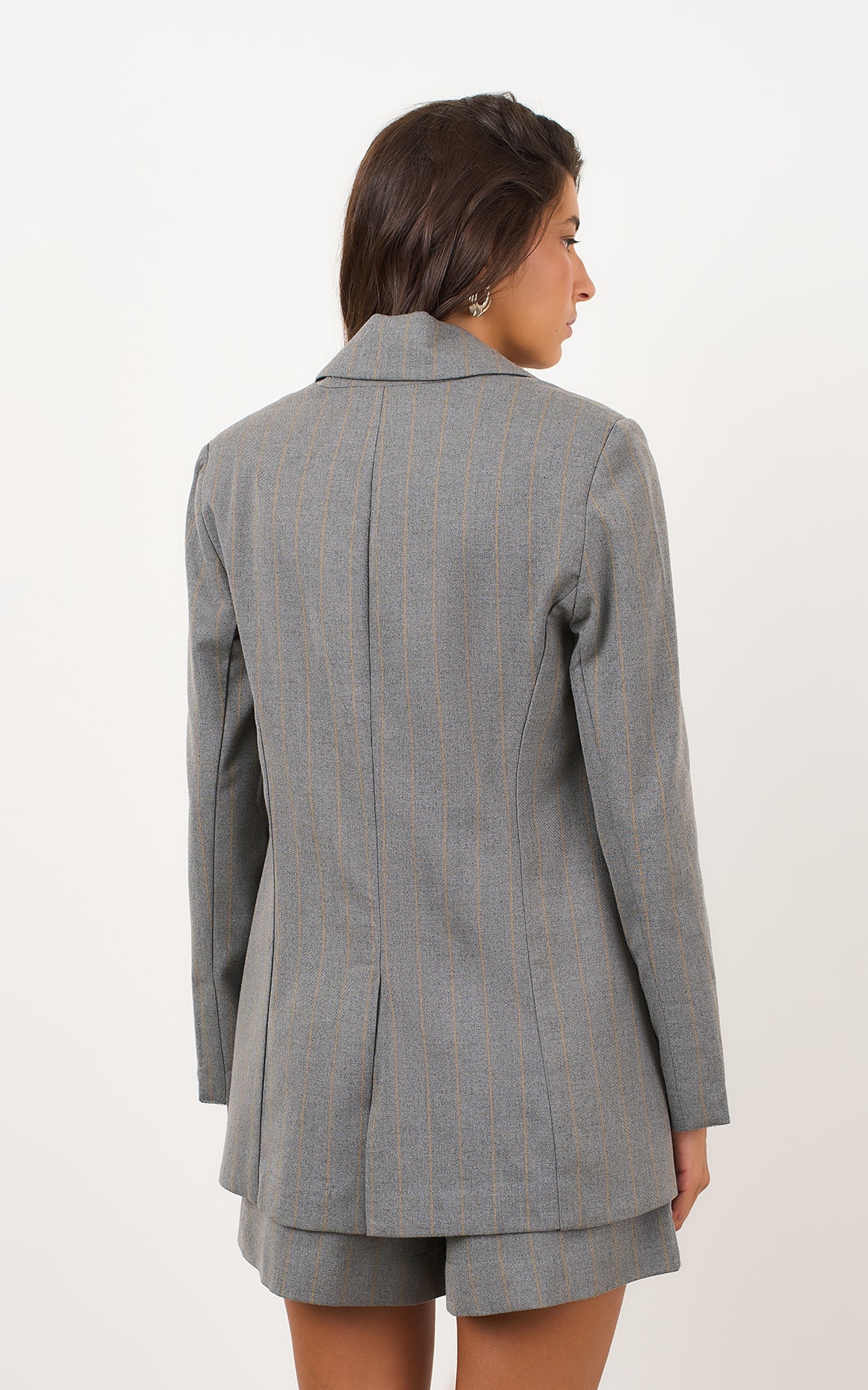 Blazer Botões Allegro Cinza
