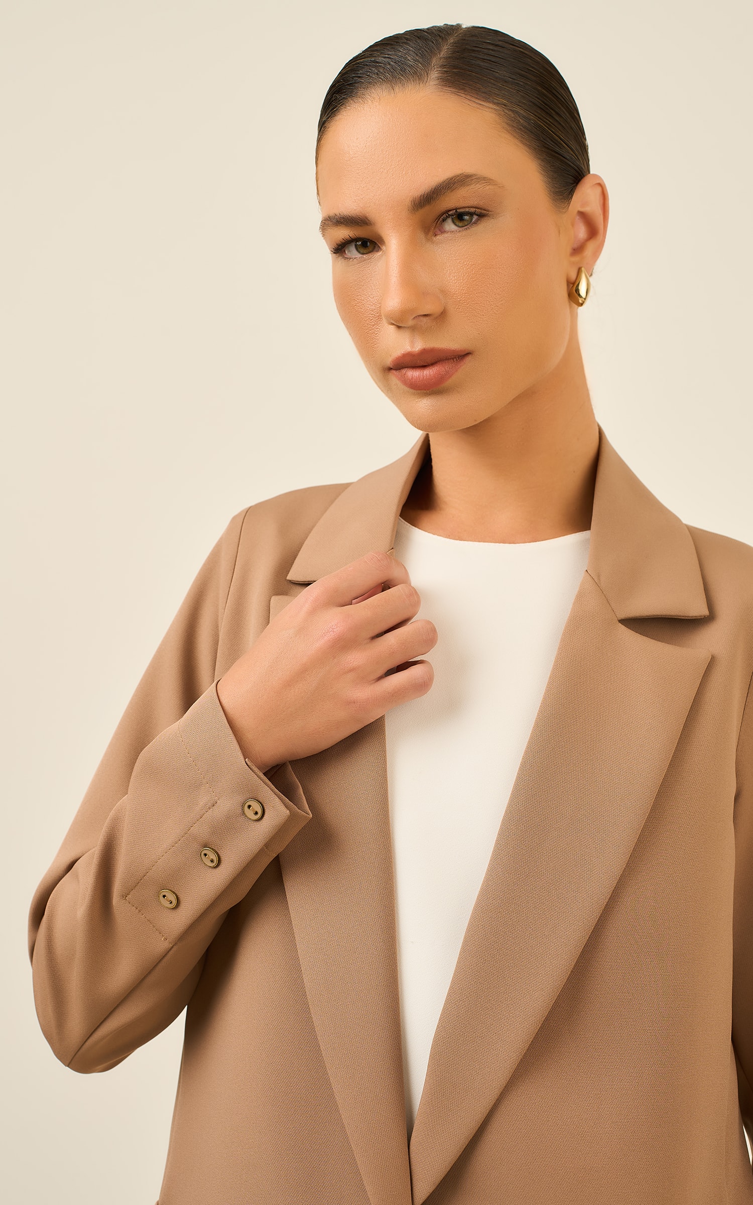Blazer Botoes Cultural Caqui