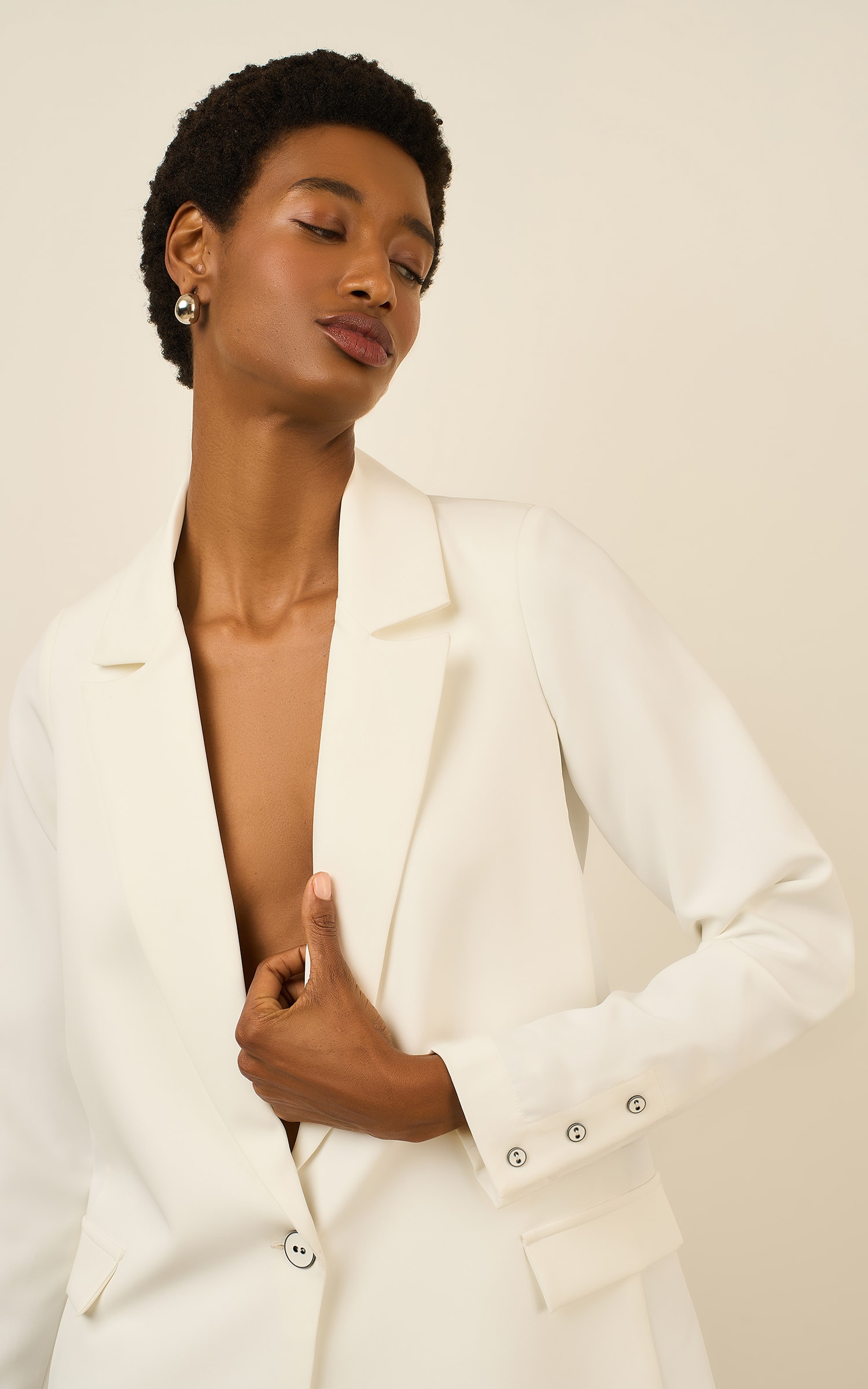 Blazer Botoes Cultural Off White