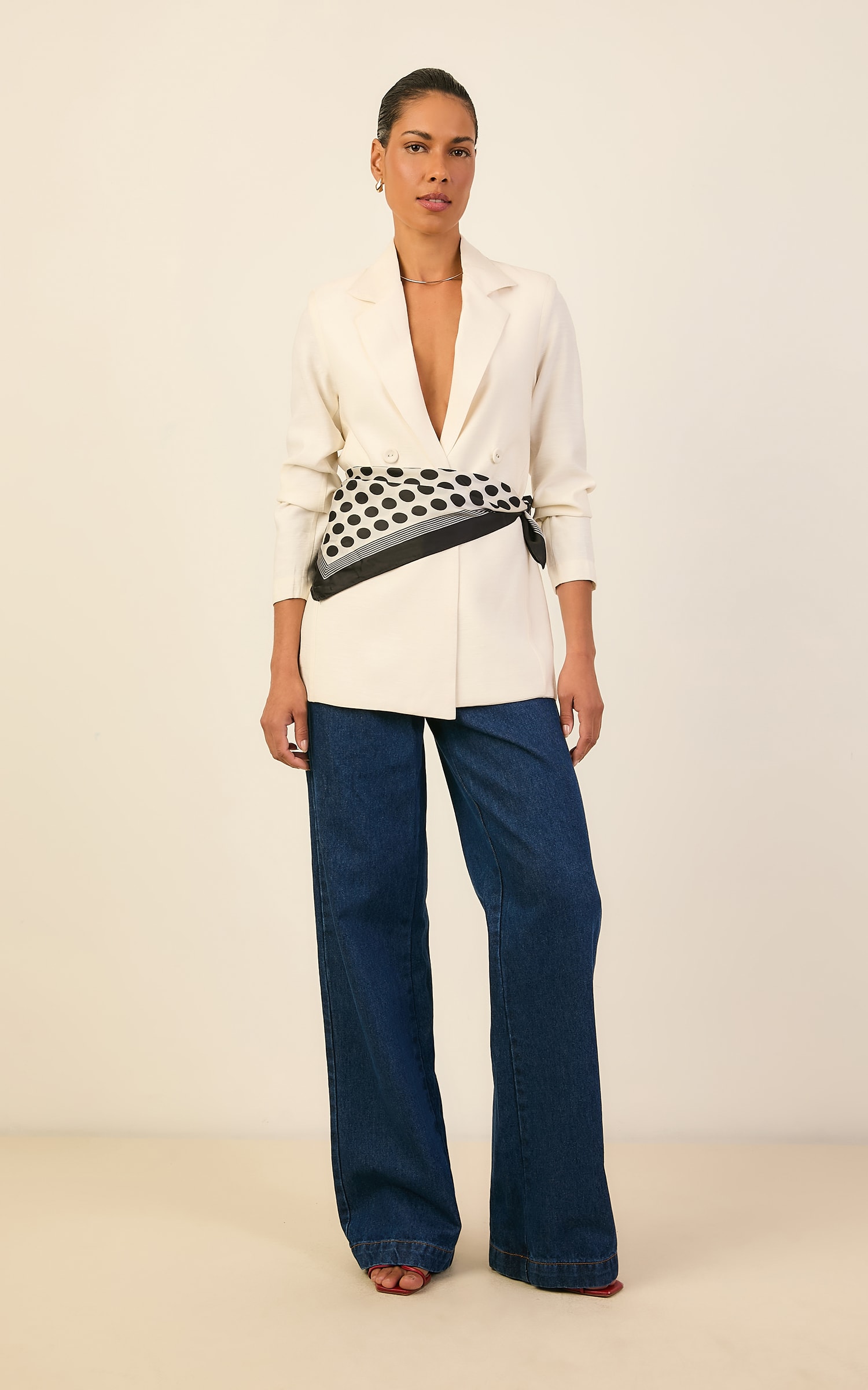 Blazer Botoes Icone Off White