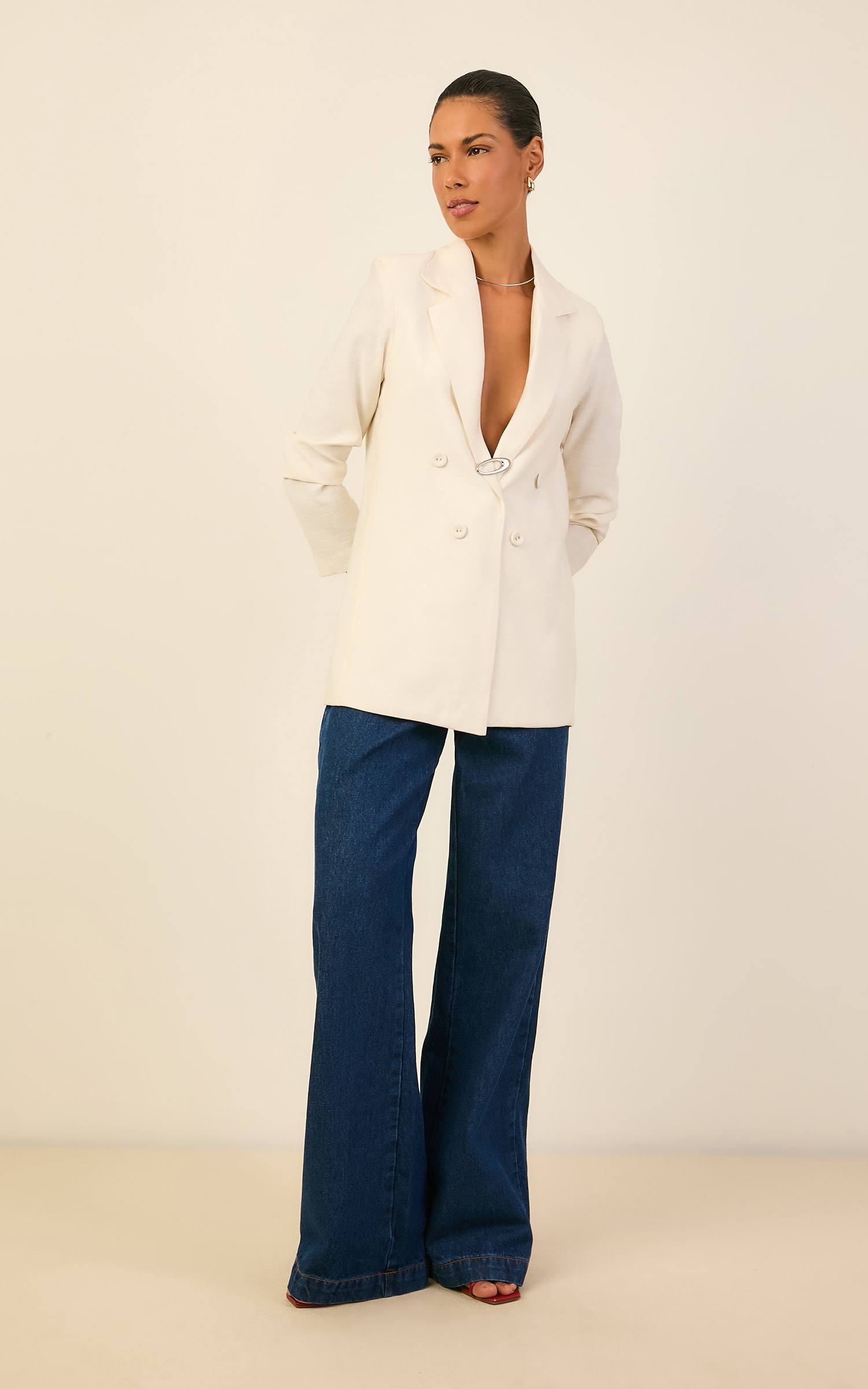 Blazer Botoes Icone Off White