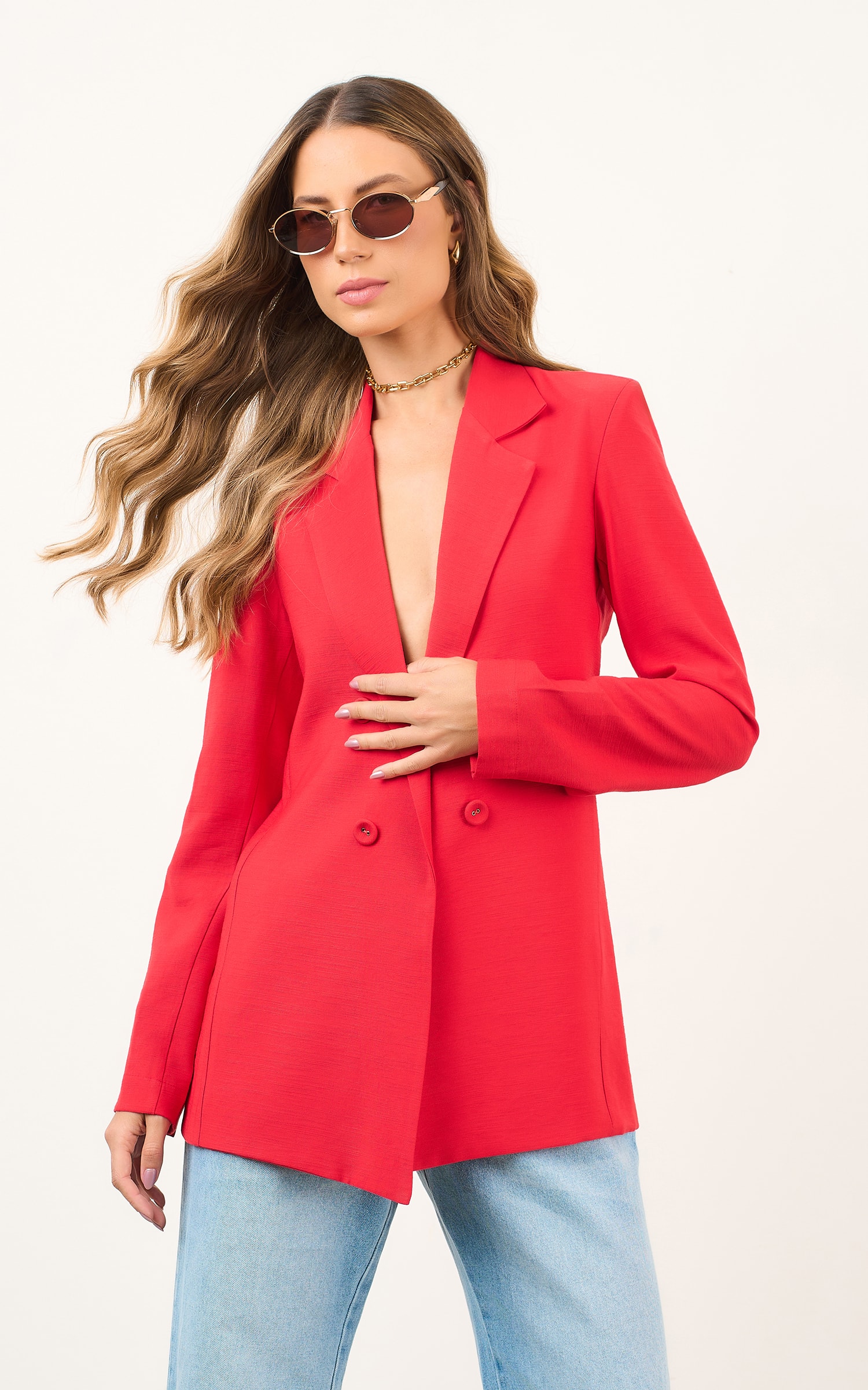 Blazer Botoes Icone Vermelho
