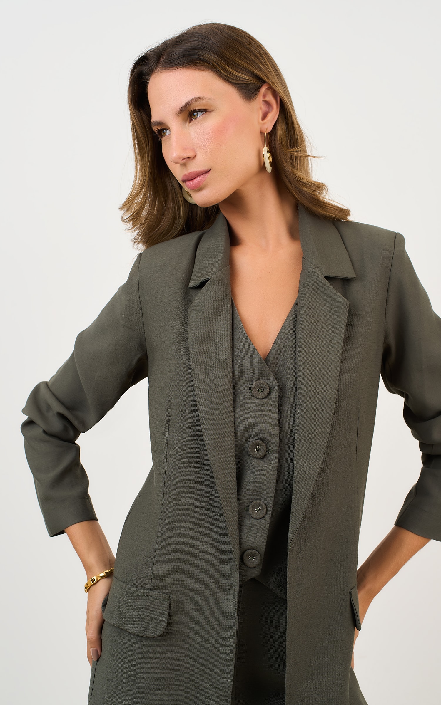 Blazer Citrino Verde Oliva