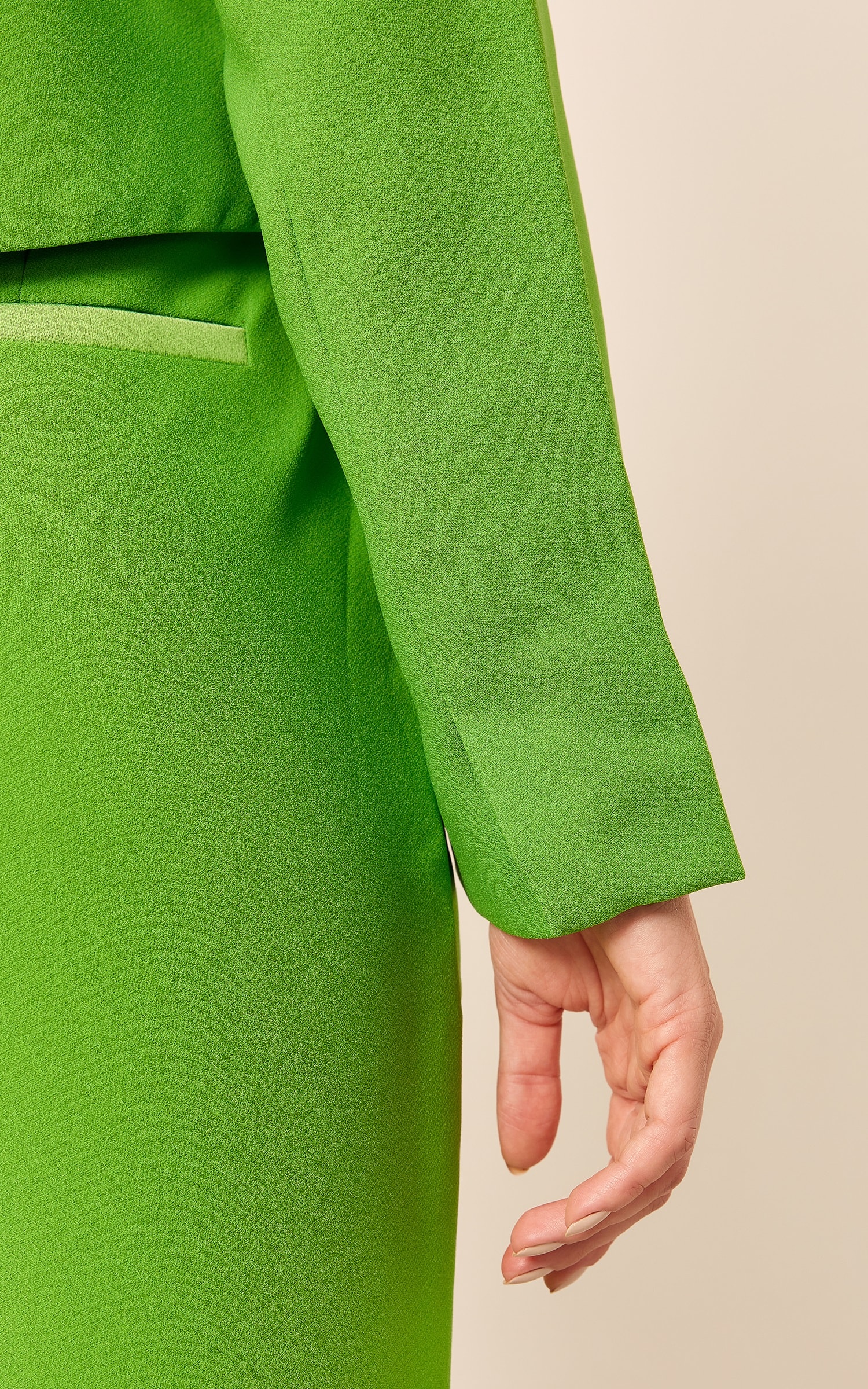 Blazer Cropped Amarração Verde
