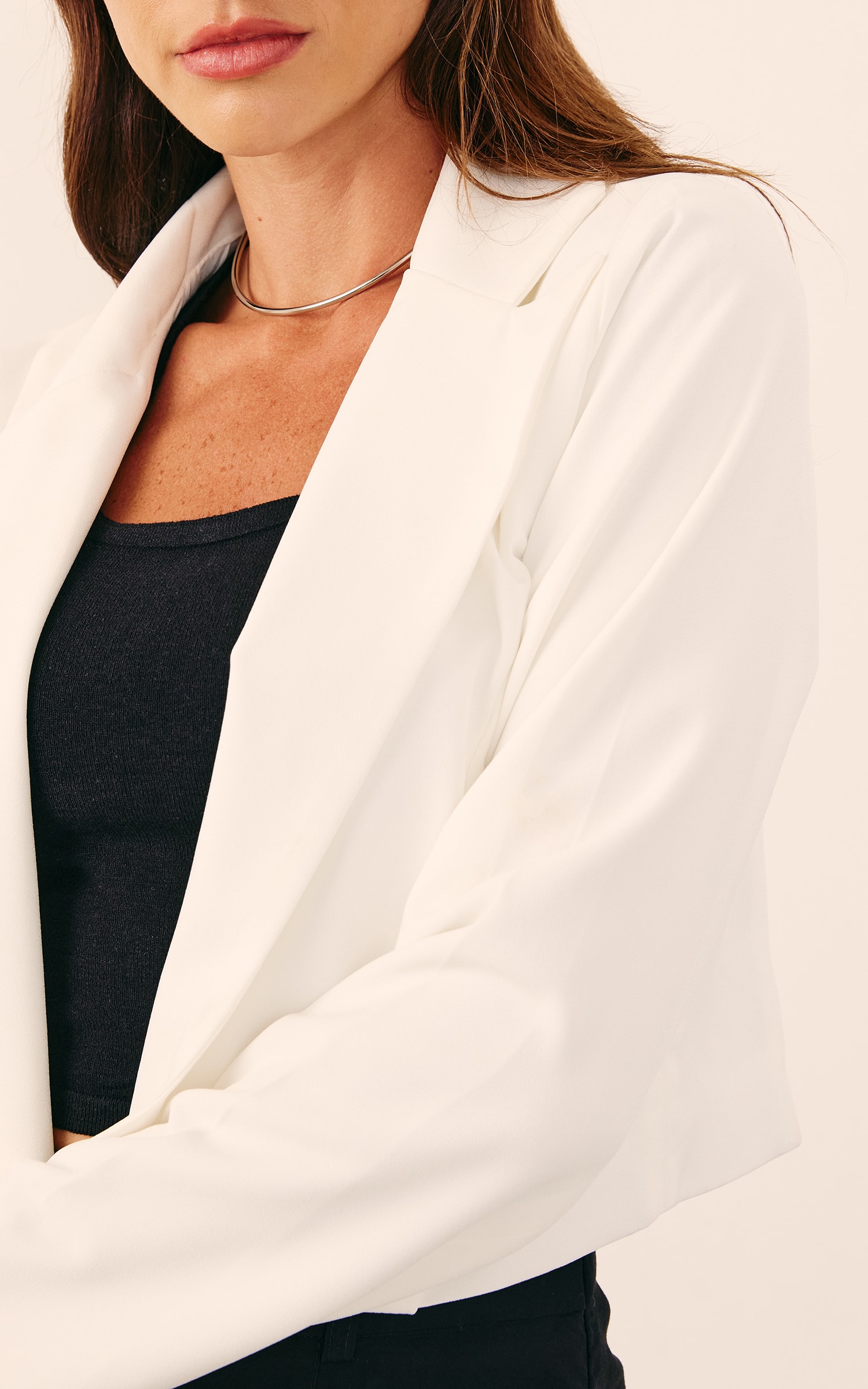 Blazer Cropped Branco