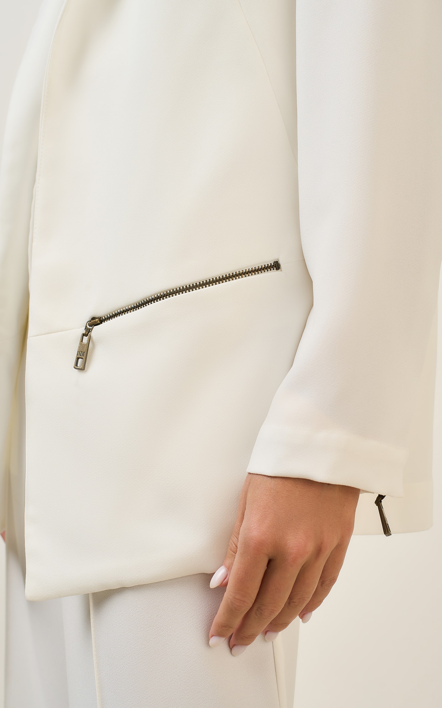 Blazer Cropped Mountain Off White