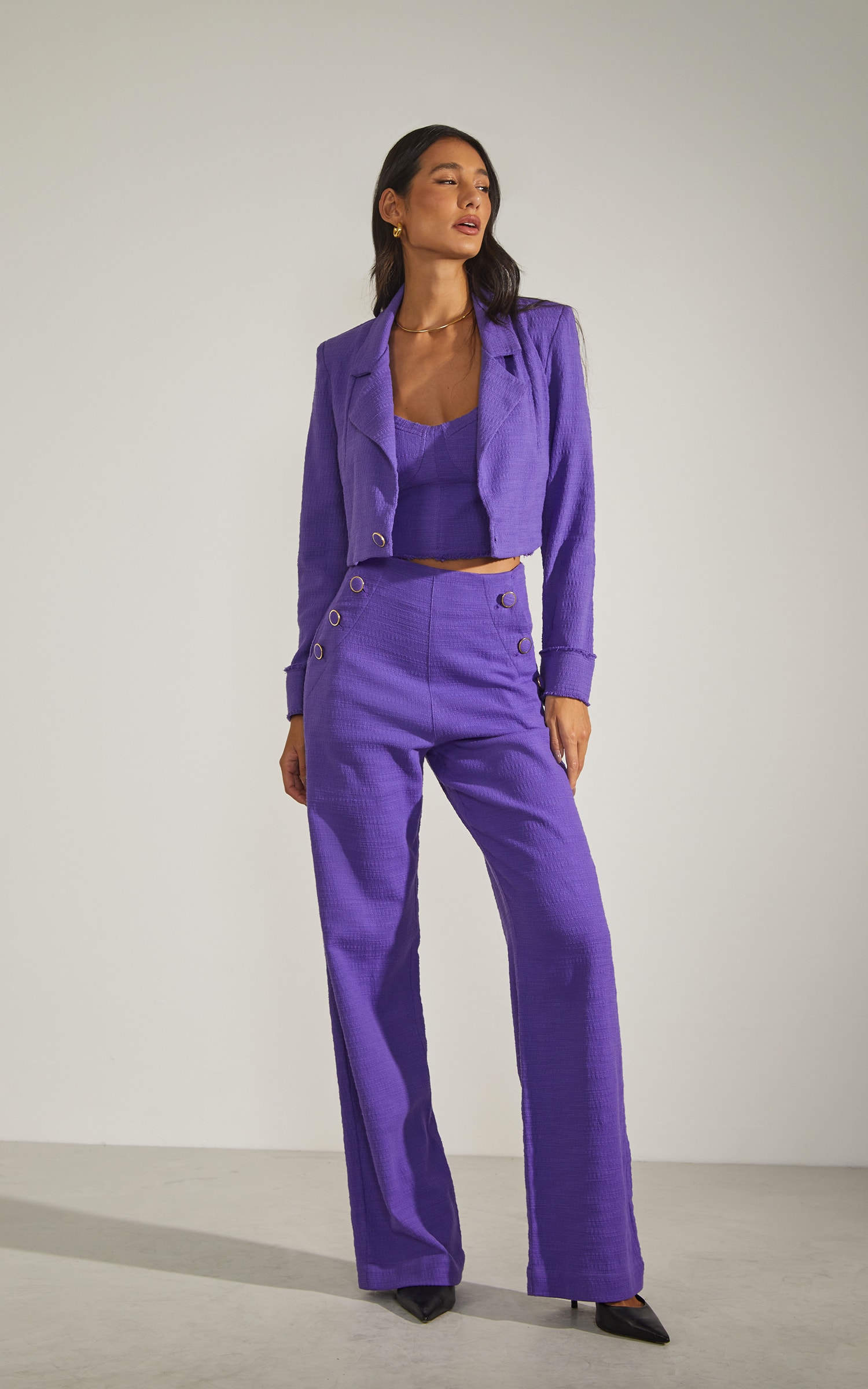 Blazer Cropped Riviera Ametista