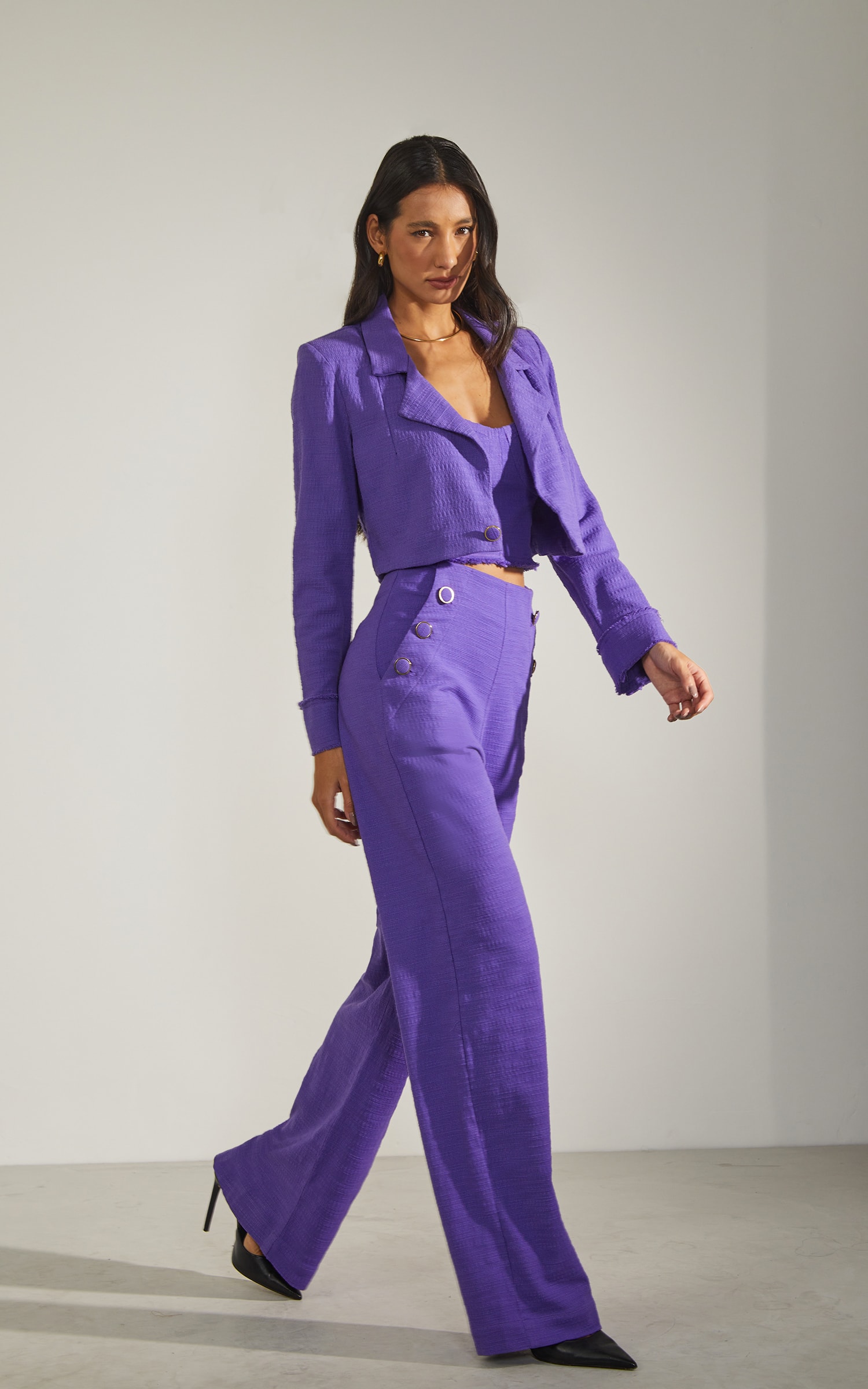 Blazer Cropped Riviera Ametista
