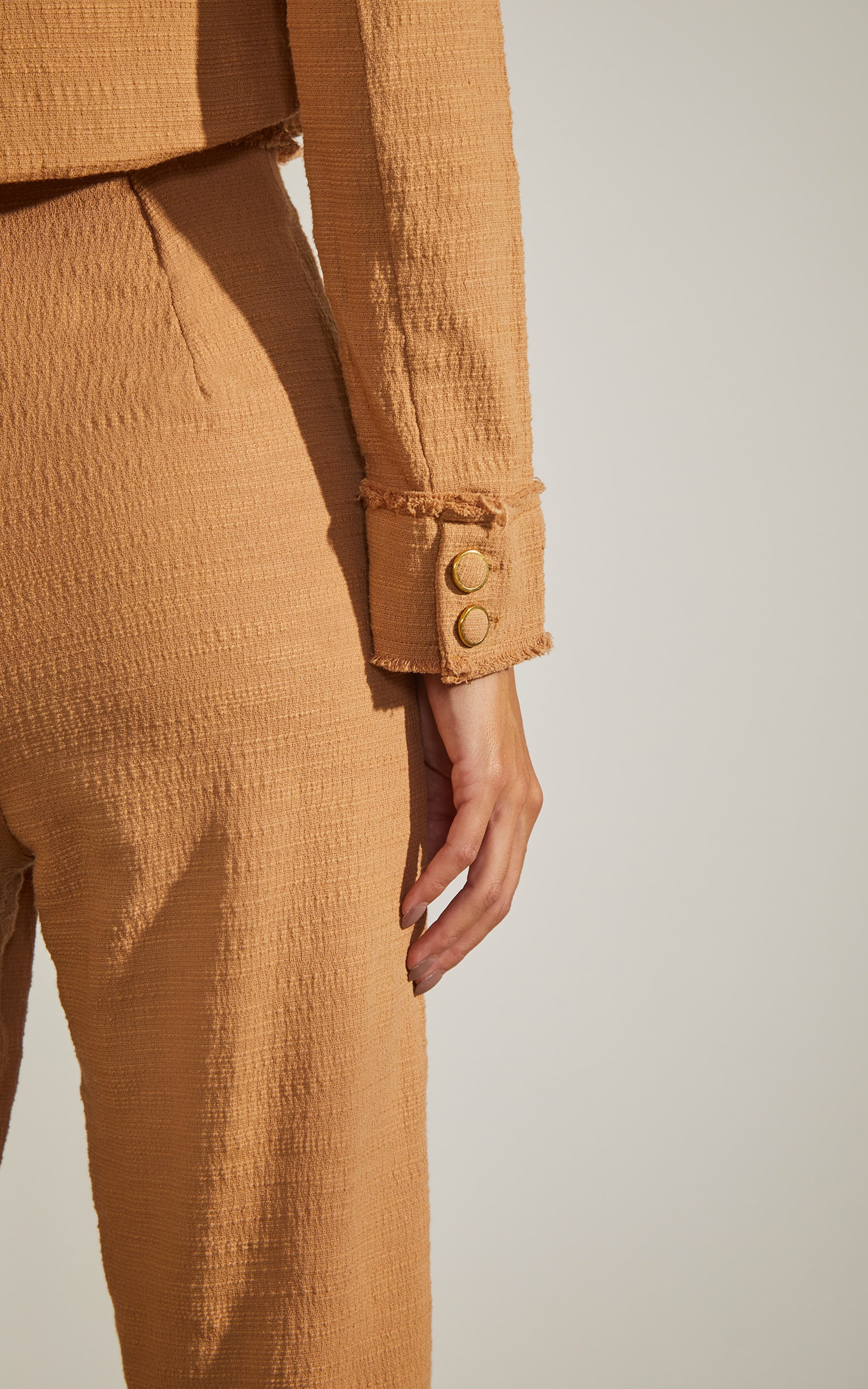 Blazer Cropped Riviera Caqui