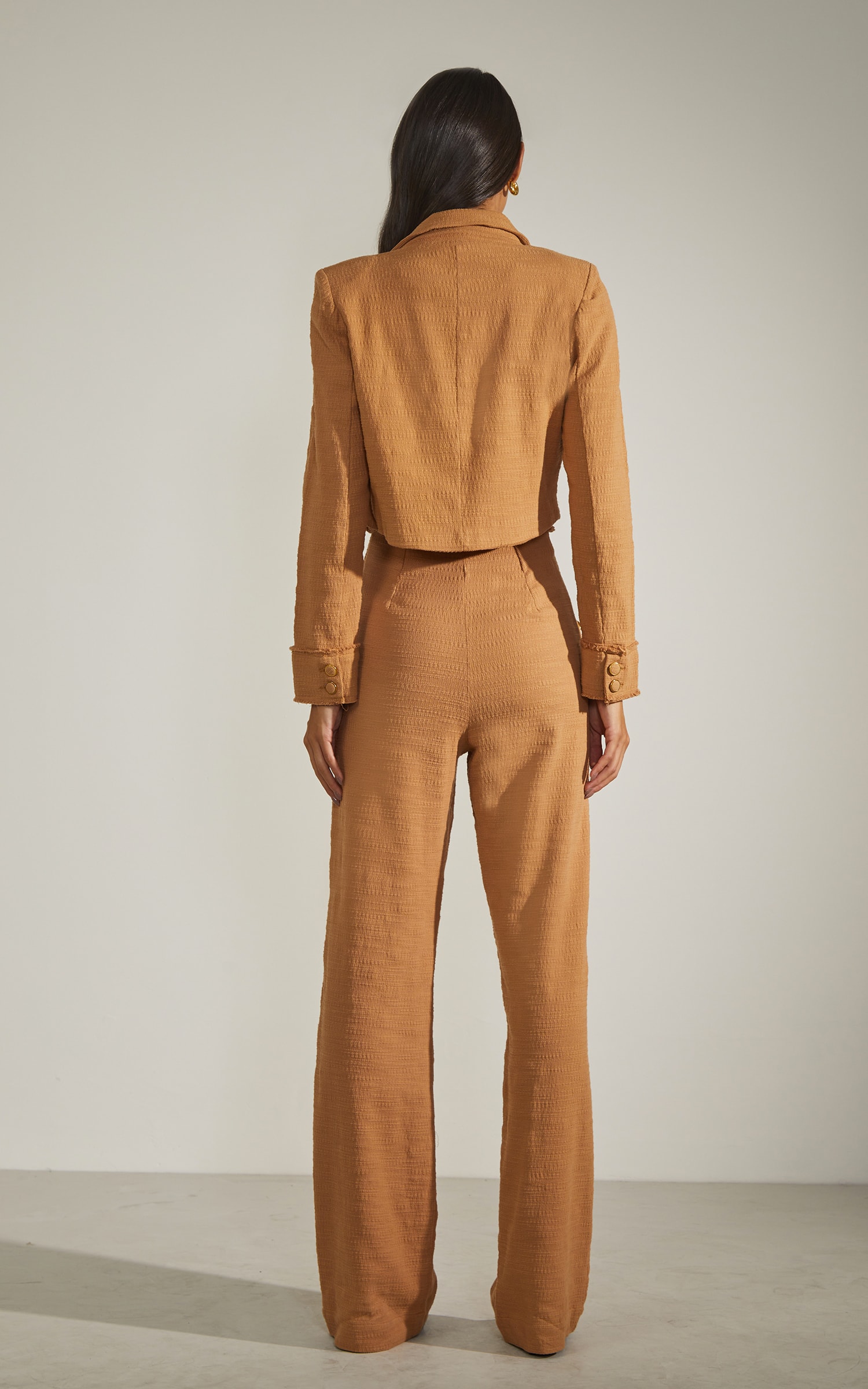 Blazer Cropped Riviera Caqui