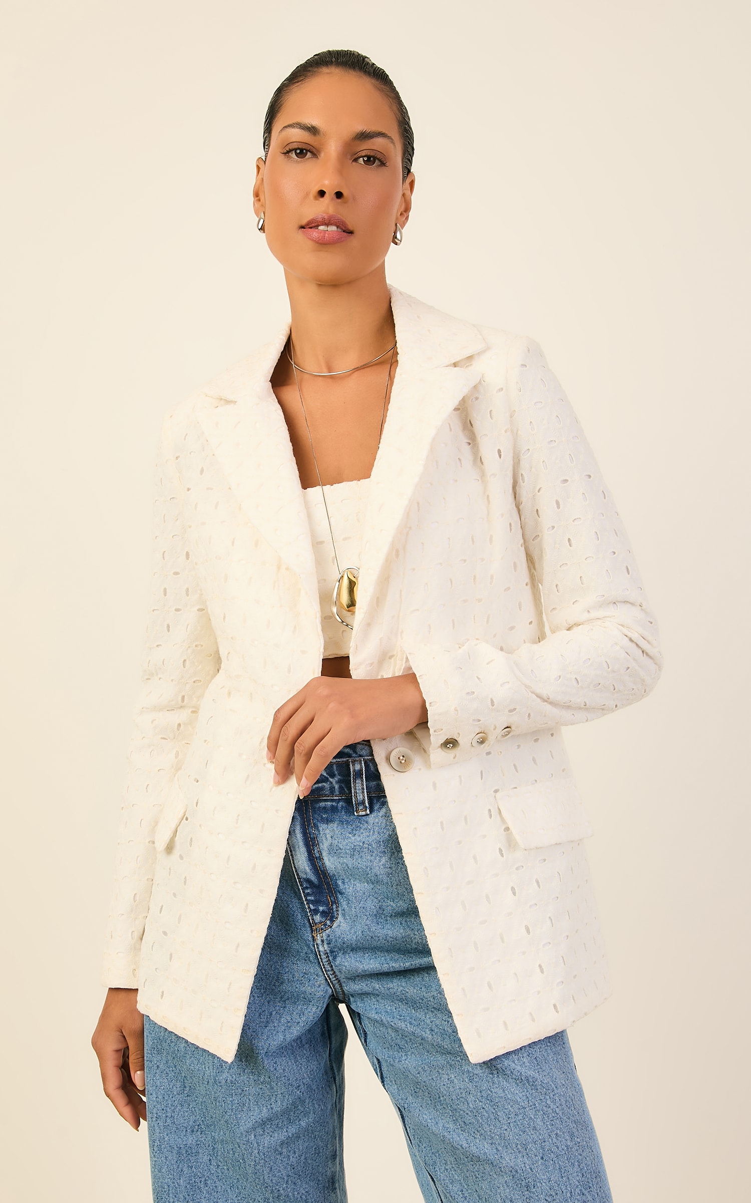 Blazer Laise Atelie Off White