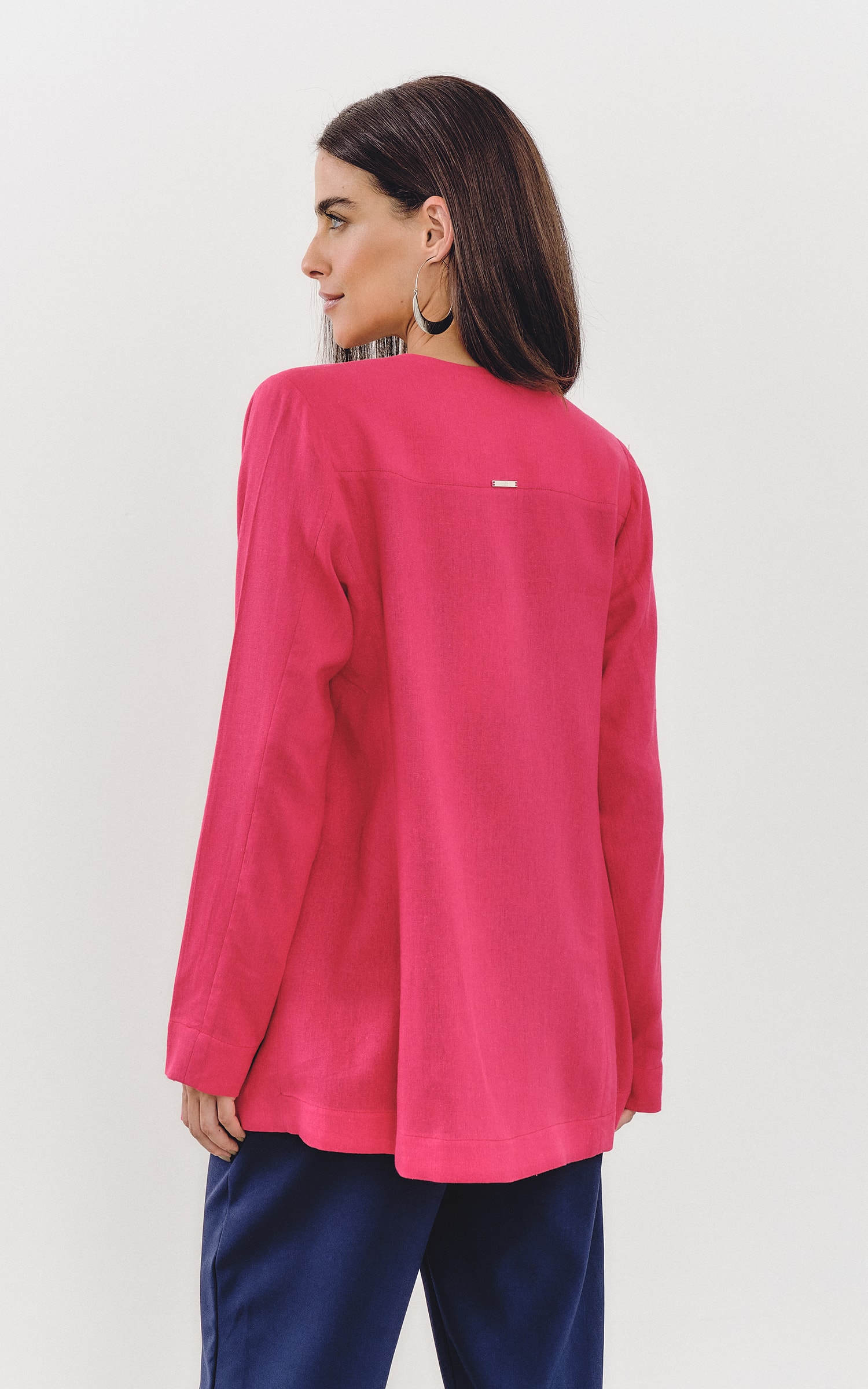 Blazer Lapela Cajueiro Rosa
