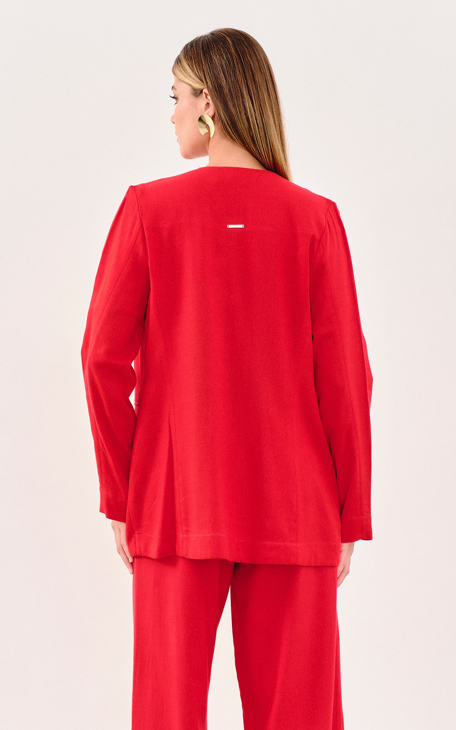Blazer Lapela Cajueiro Vermelho