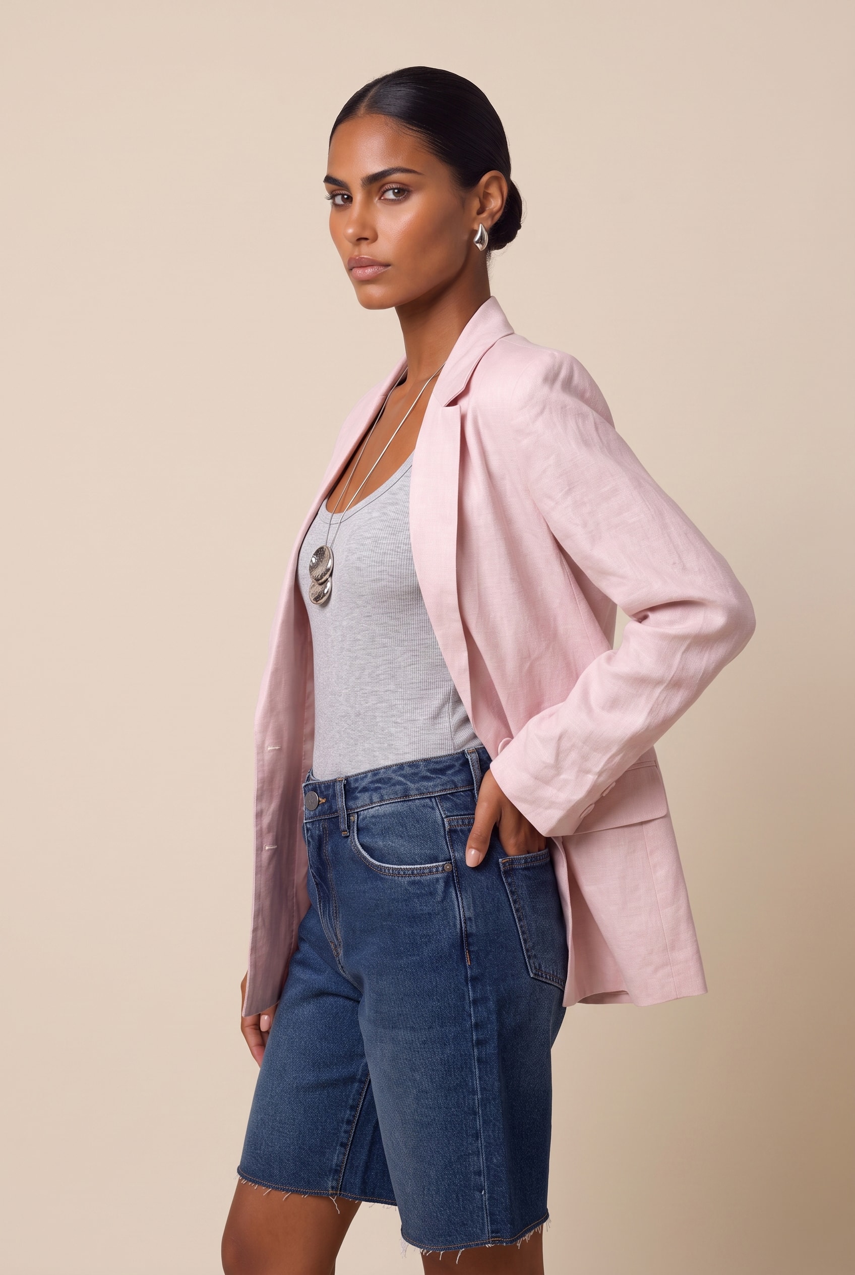 Blazer Linho Lust Baby Pink