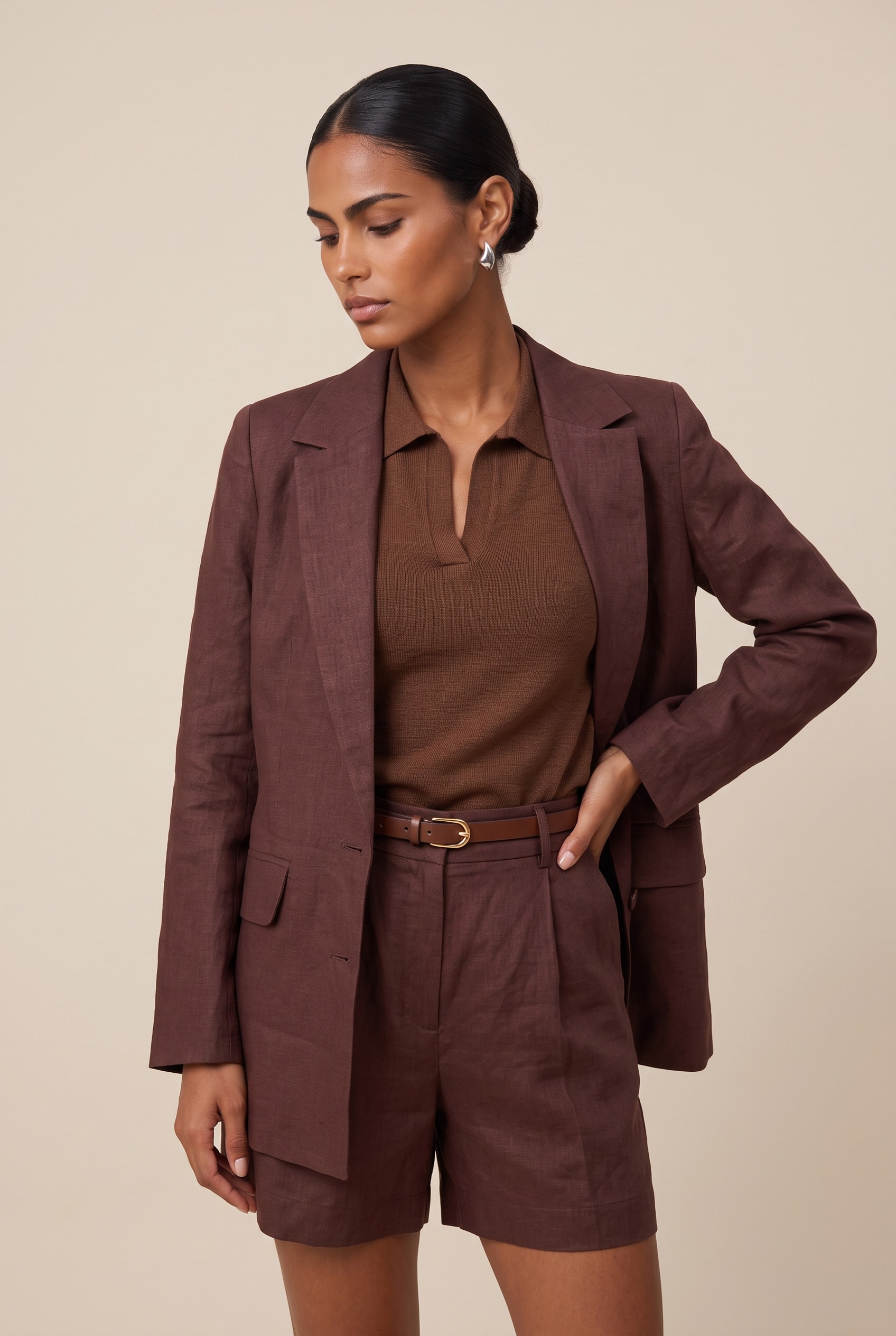 Blazer Linho Lust Chocolate