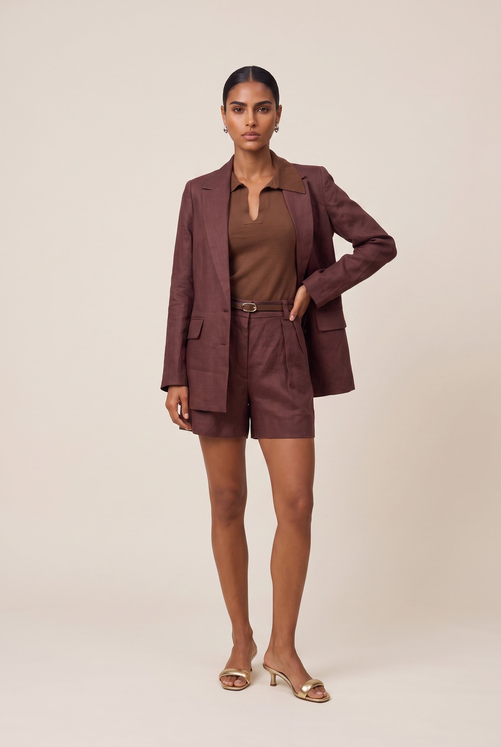 Blazer Linho Lust Chocolate