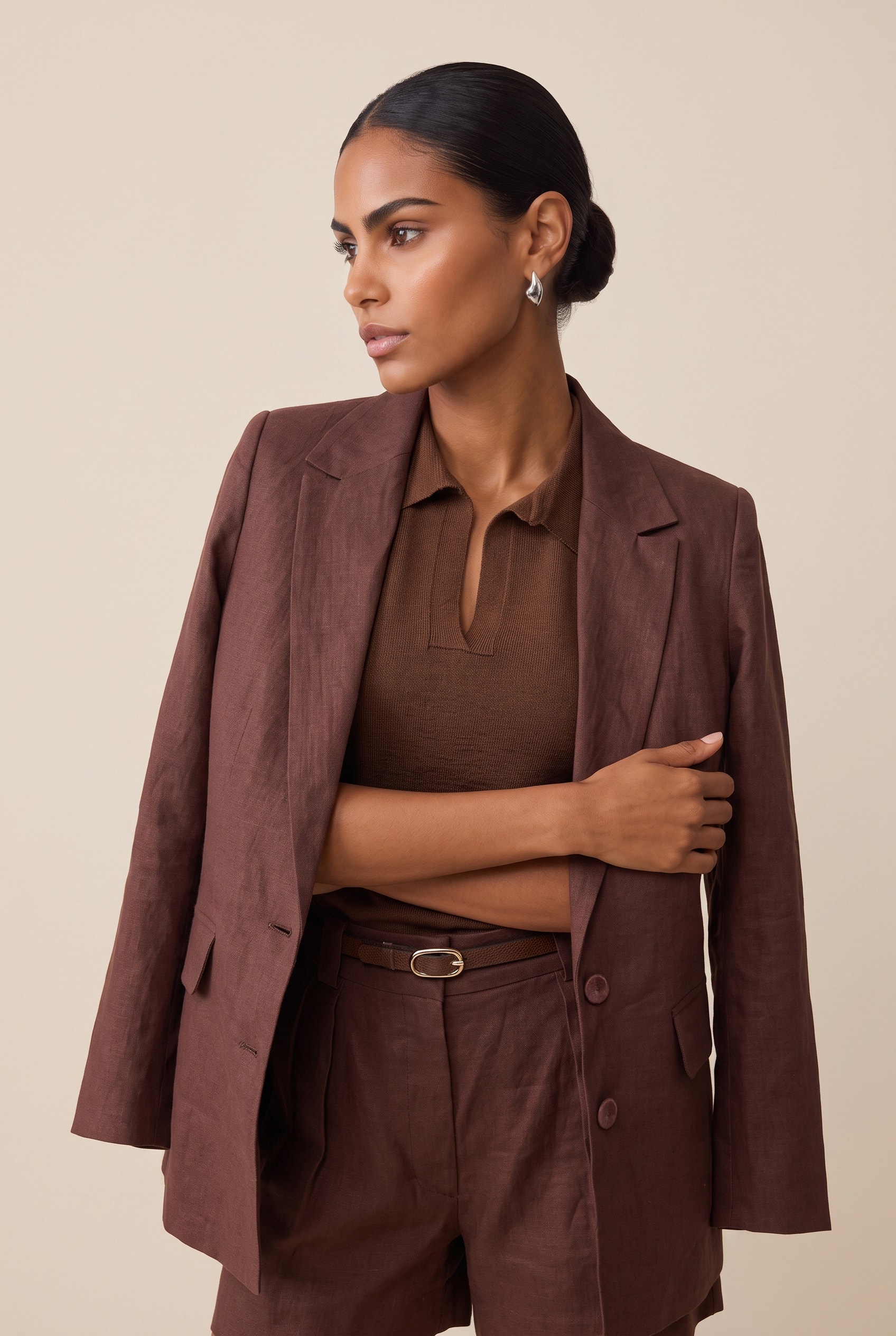 Blazer Linho Lust Chocolate