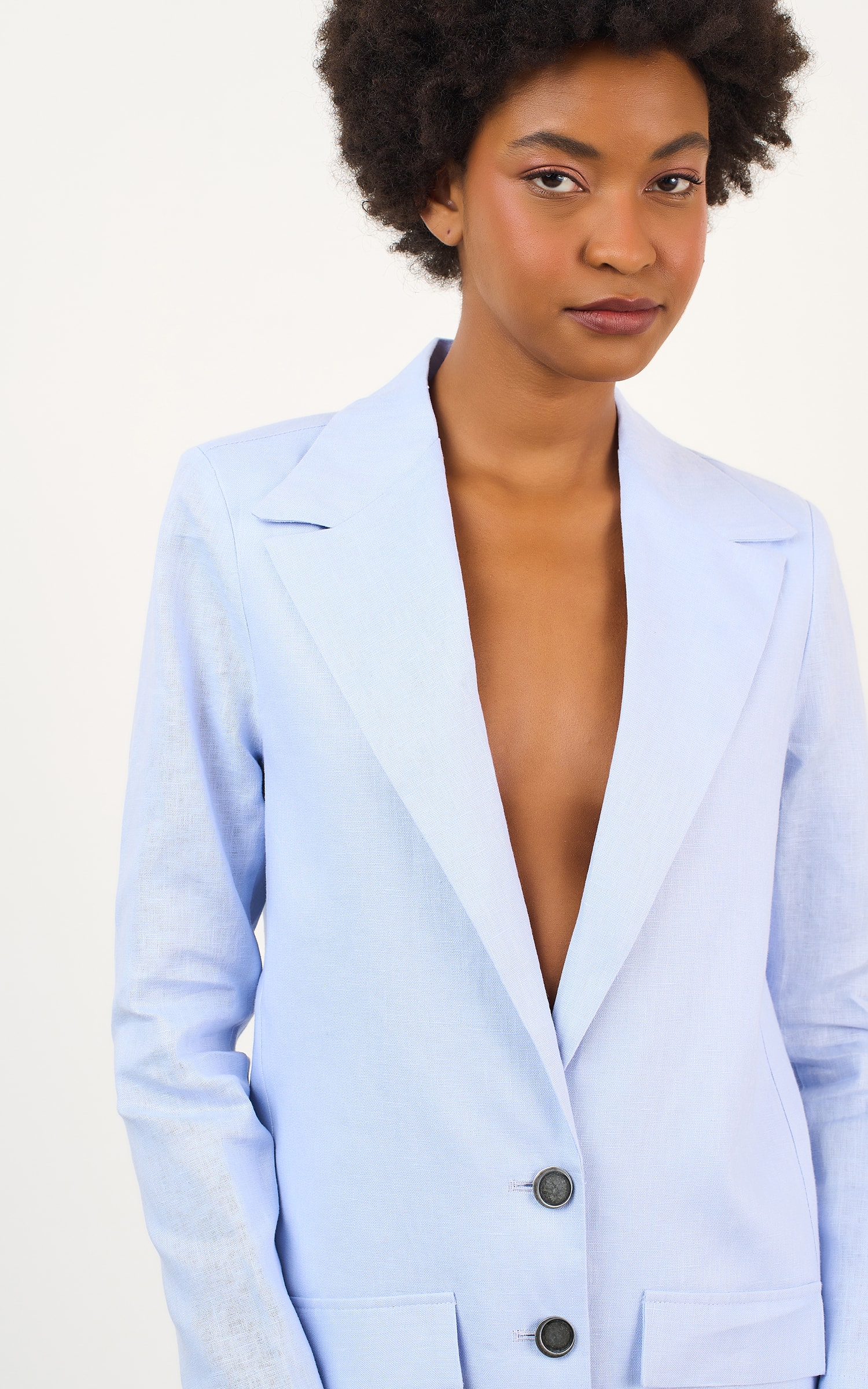Blazer Linho Mam Nuvem