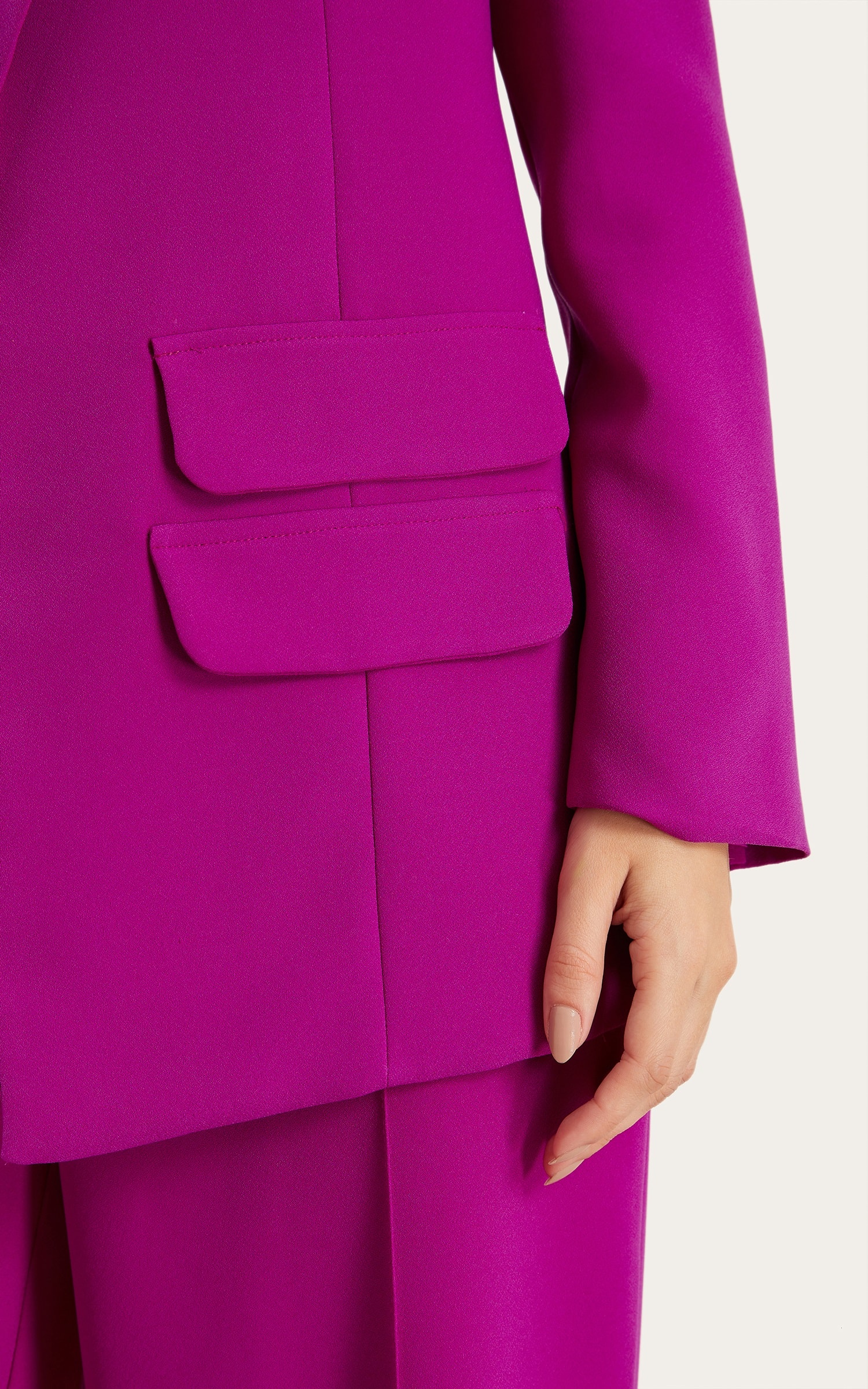 Blazer Living Detalhe Lapela Fucsia