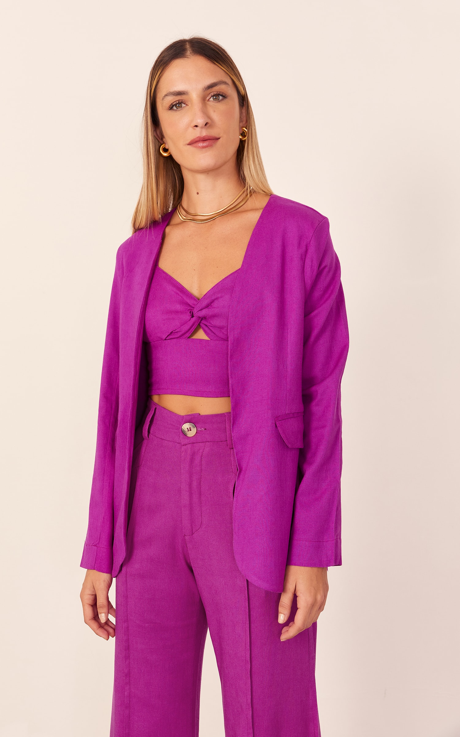 Blazer Origem Fúcsia