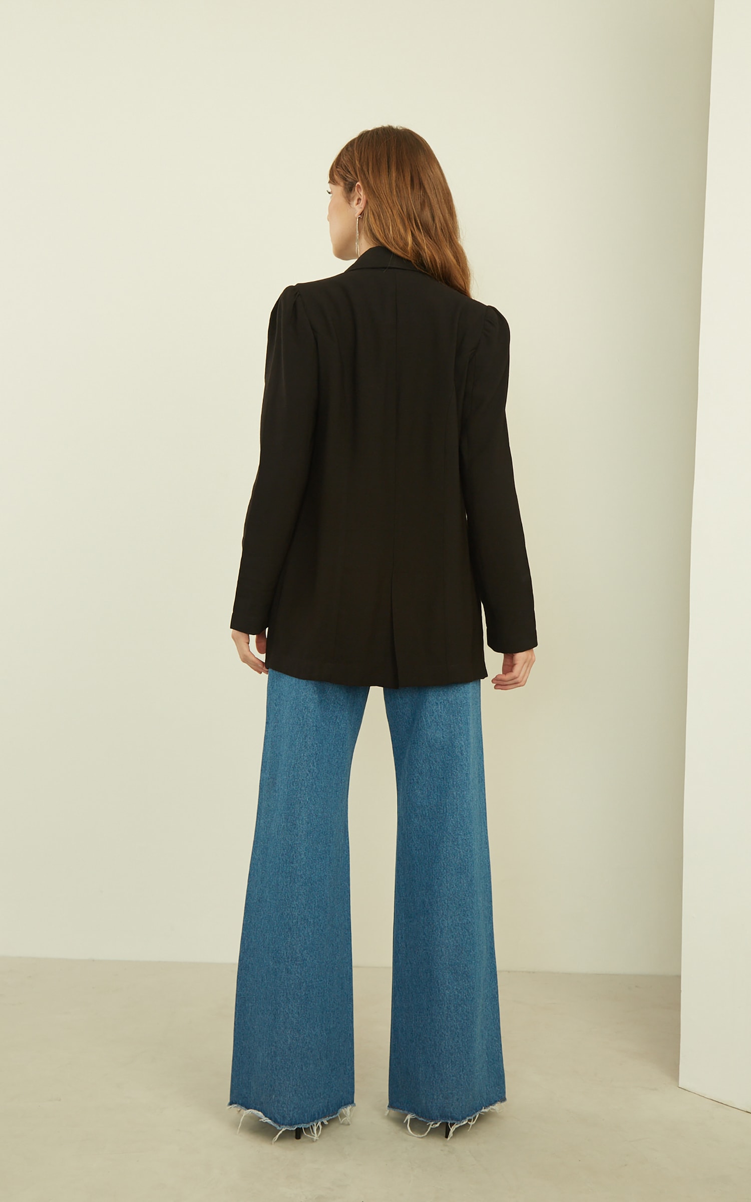 Blazer Paris Detalhe Manga Preto