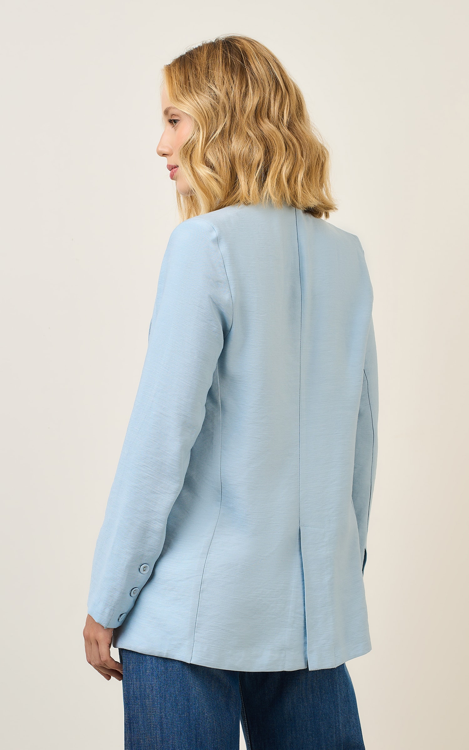 Blazer Print Azul Fresh