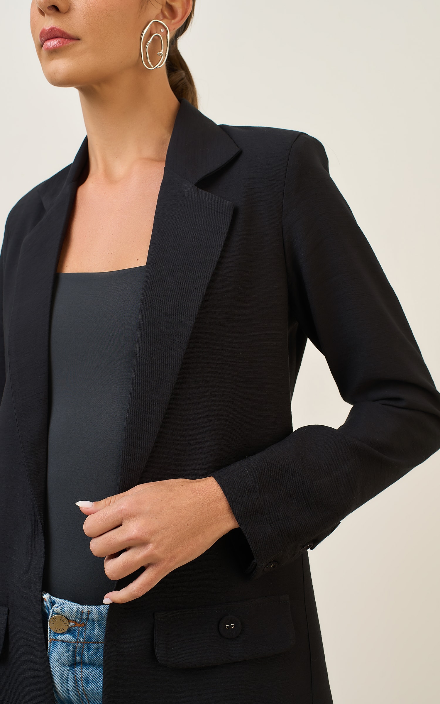 Blazer Print Preto