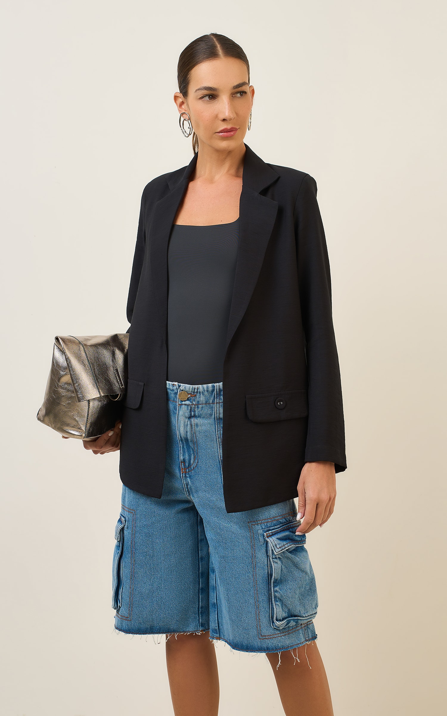 Blazer Print Preto