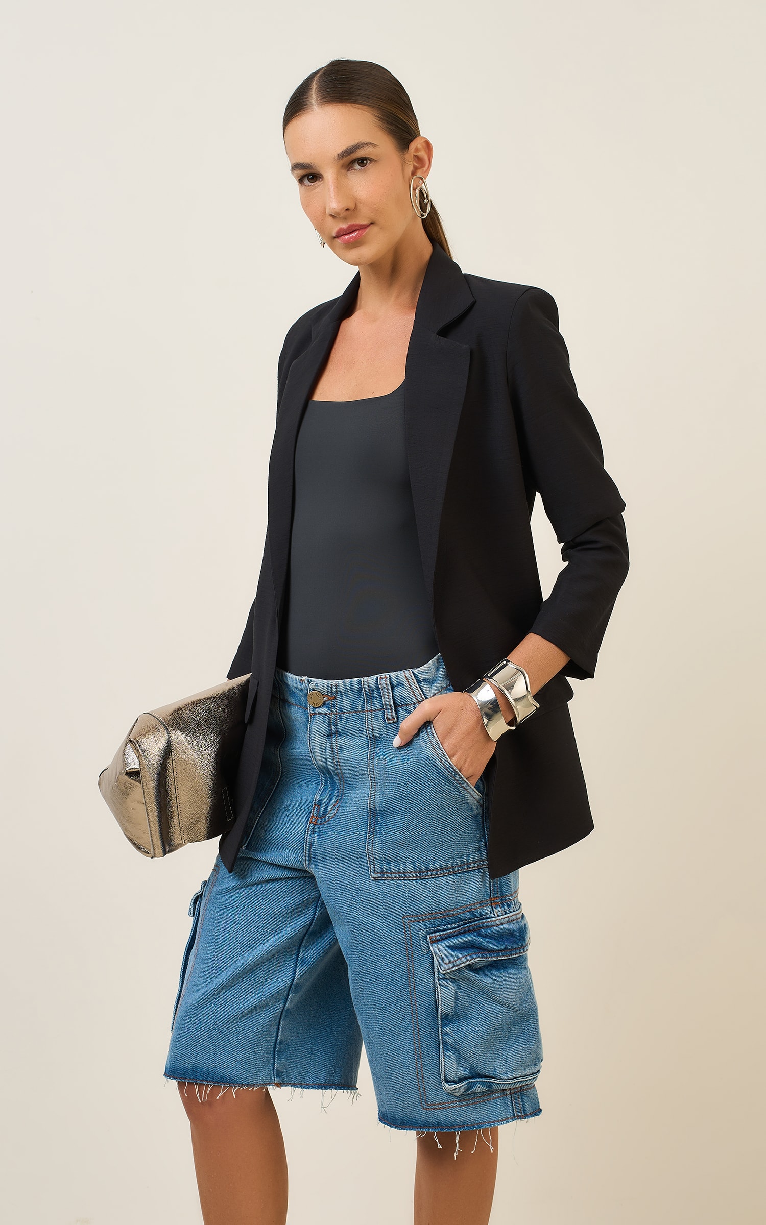 Blazer Print Preto