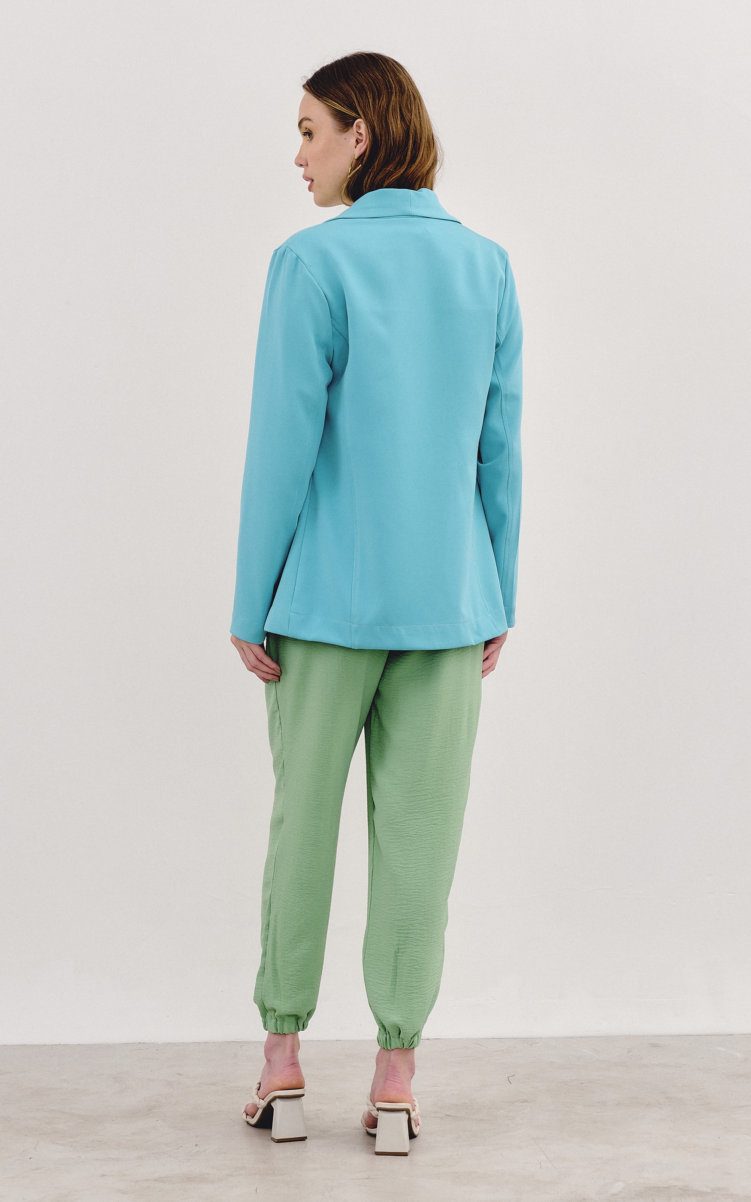 Blazer Prisma Turquesa