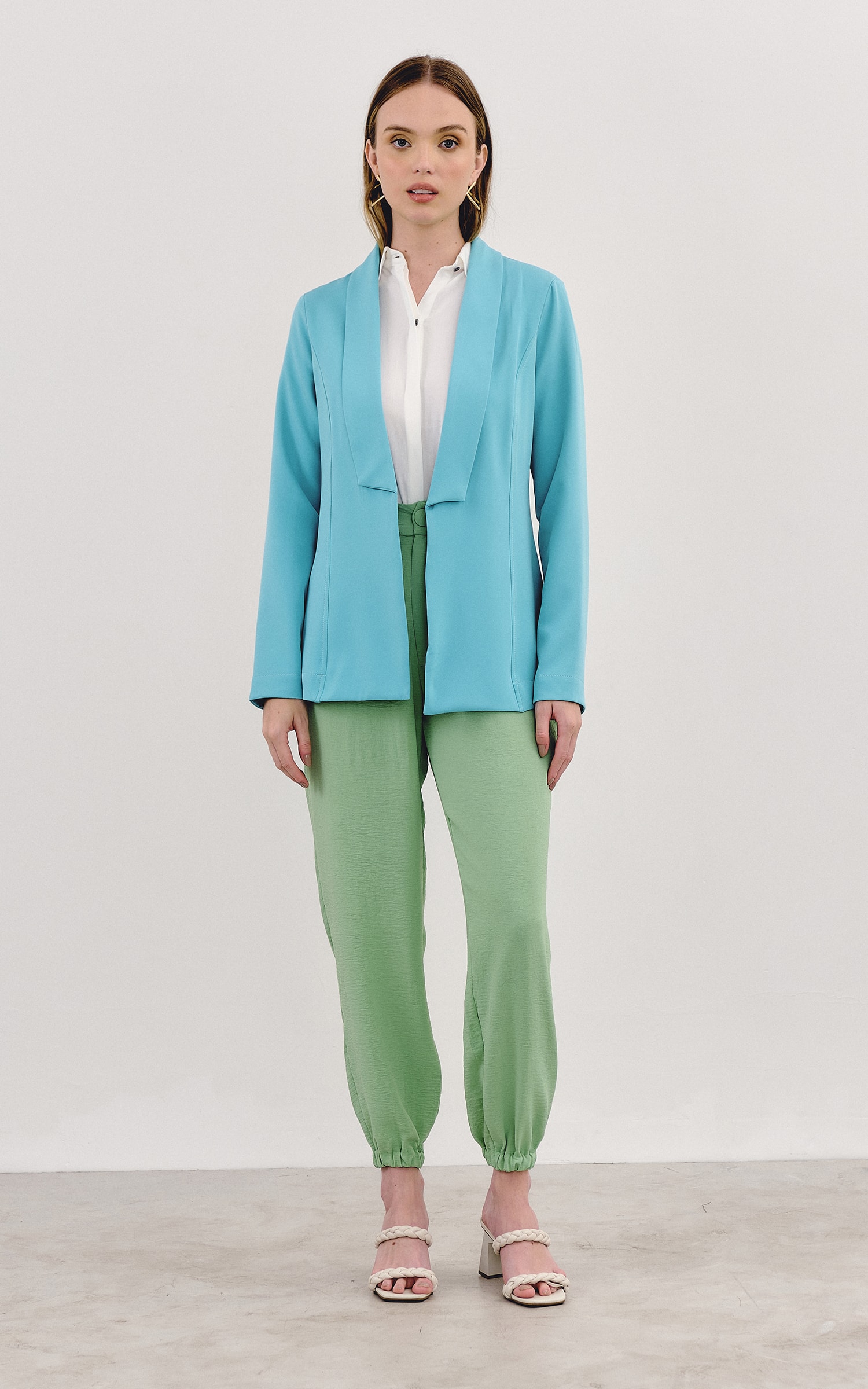 Blazer Prisma Turquesa