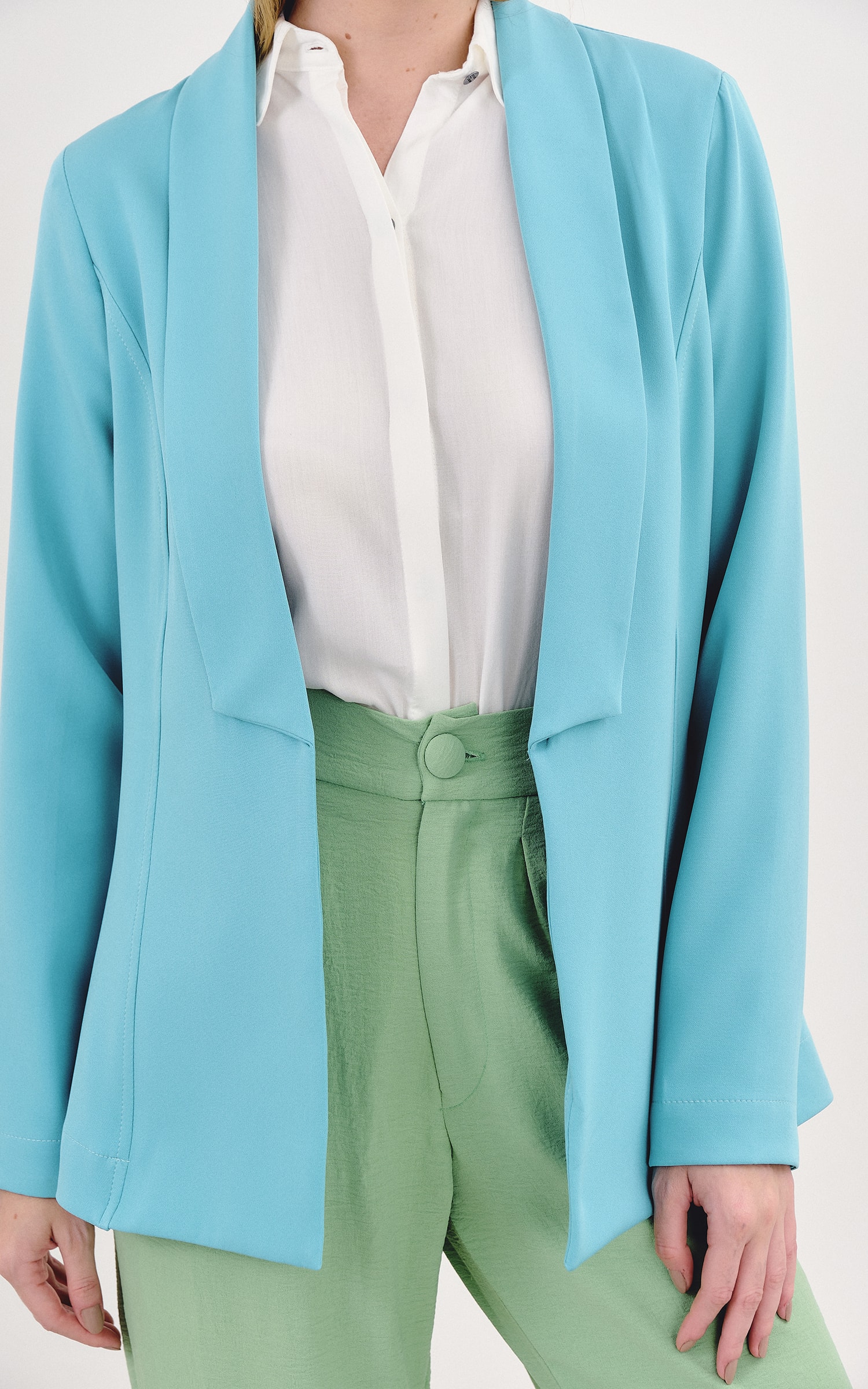 Blazer Prisma Turquesa
