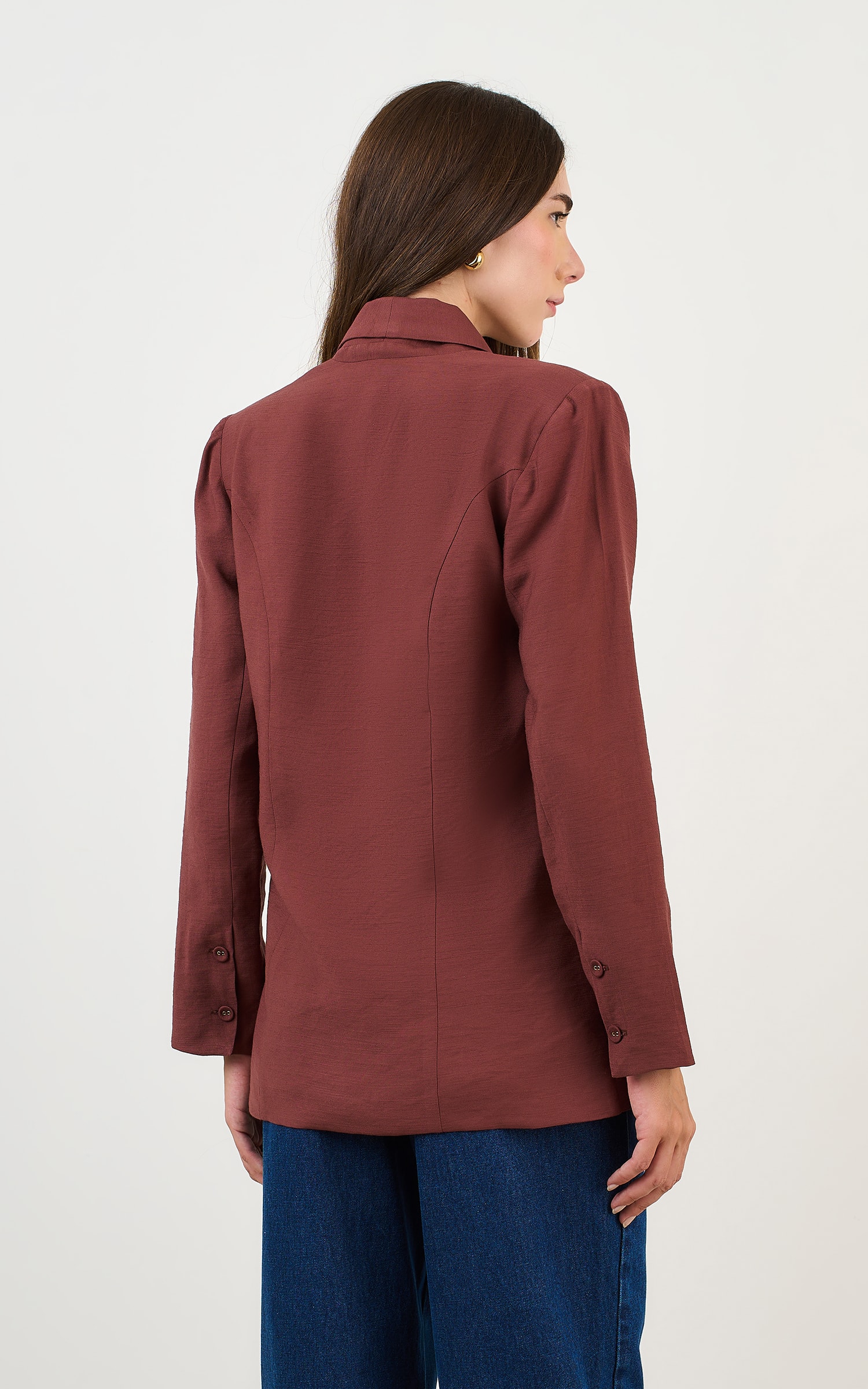 Blazer Reto Amaranto Chocolate