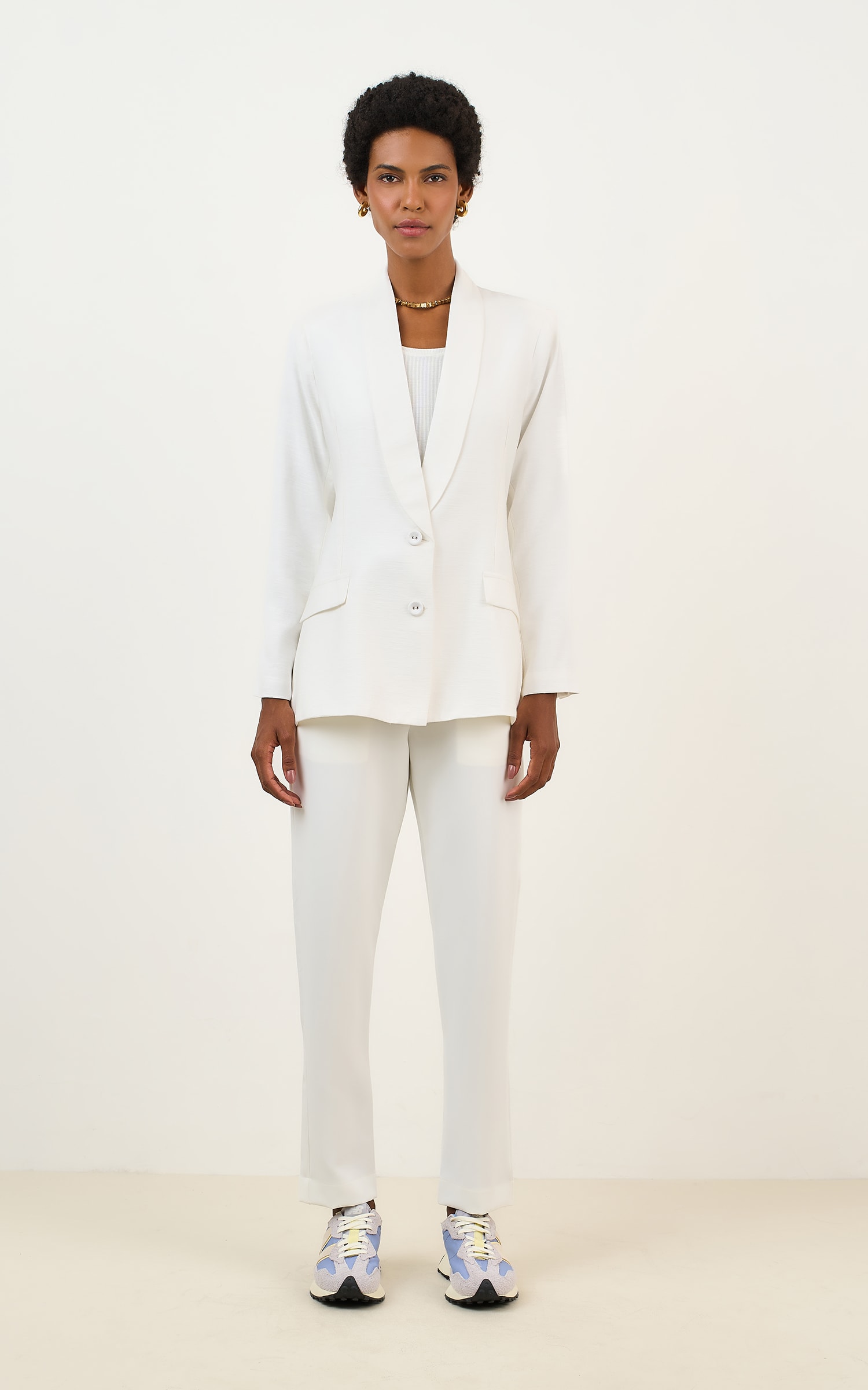 Blazer Reto Amaranto Off White