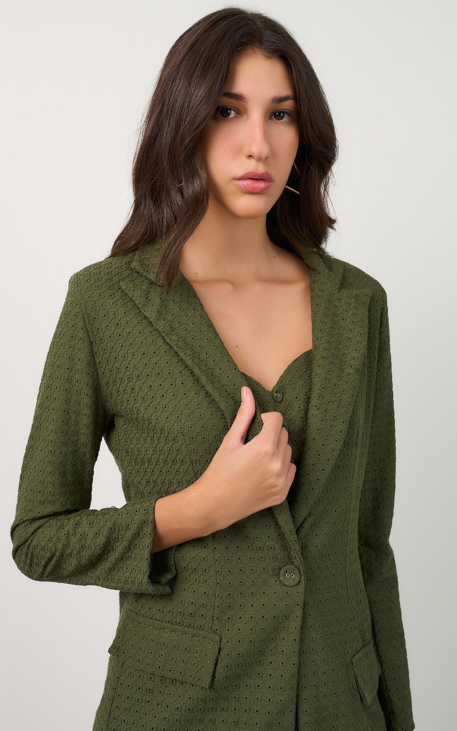 Blazer Selenita Verde Musgo
